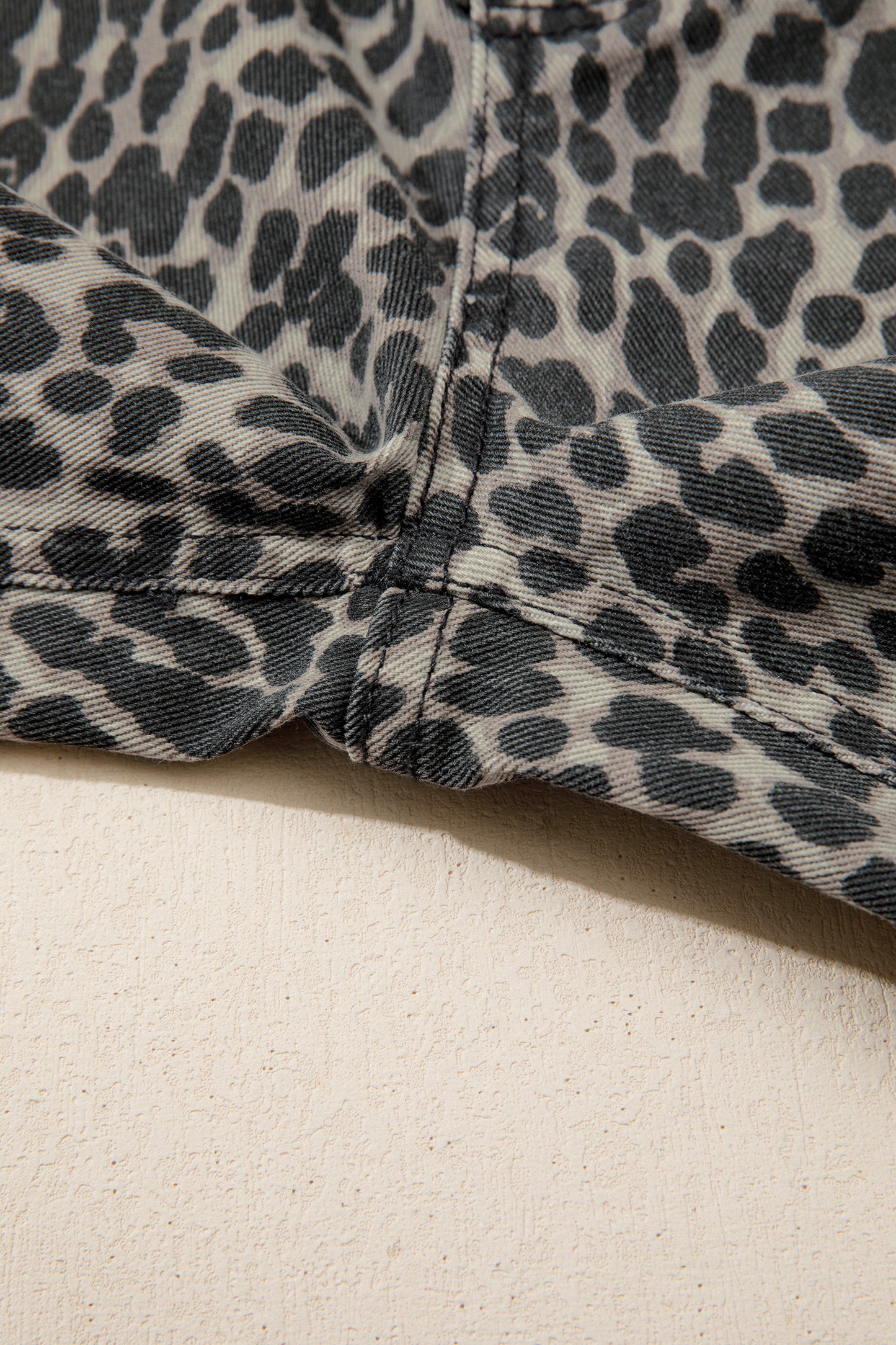 Black Leopard Print Wide Leg High Waist Jeans-Bottoms/Jeans-[Adult]-[Female]-2022 Online Blue Zone Planet