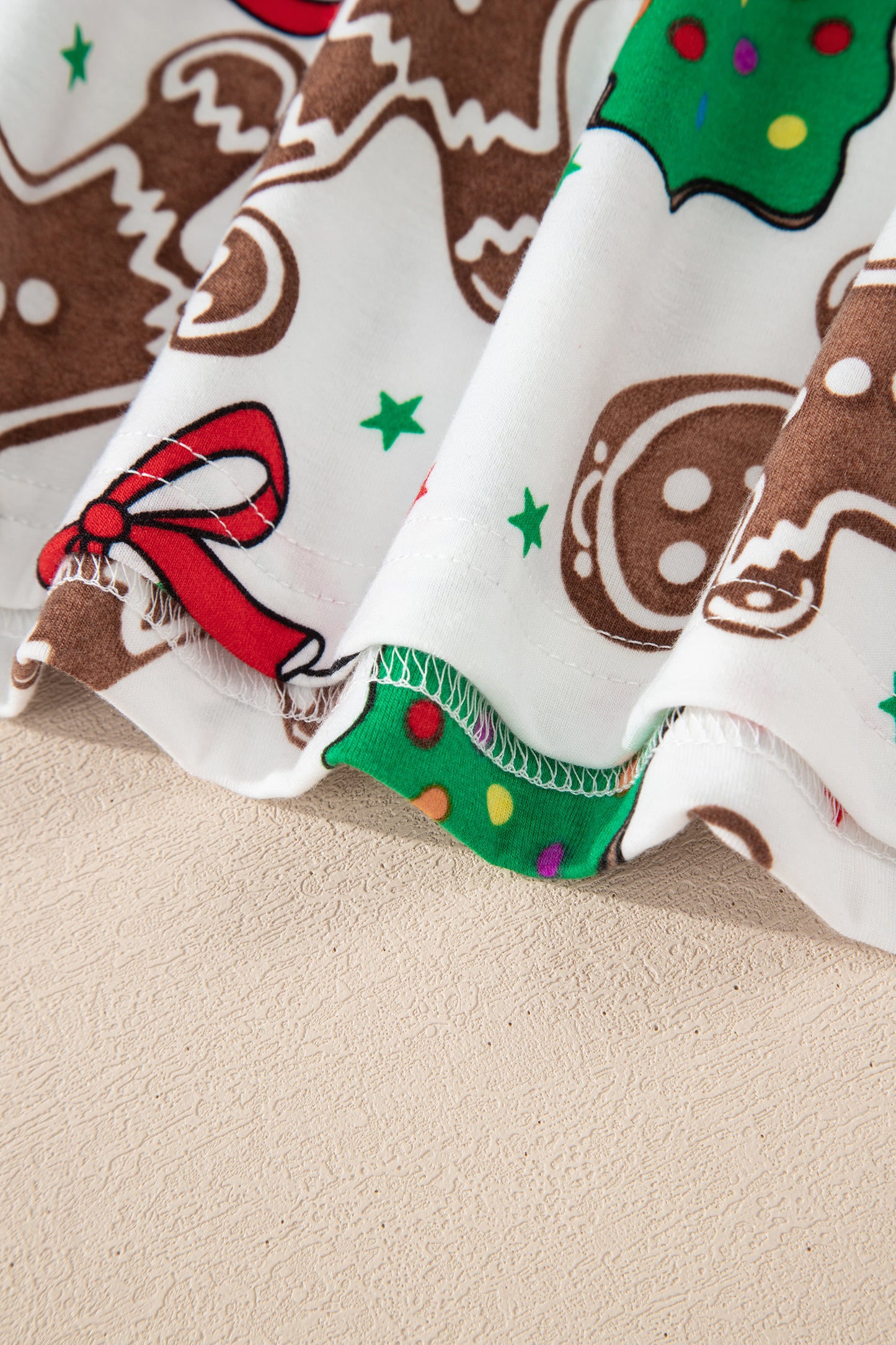 White Christmas Pattern Button V Neck Pullover Drawstring Pants 2pcs Lounge Set-Loungewear & Sleepwear/Loungewear-[Adult]-[Female]-2022 Online Blue Zone Planet