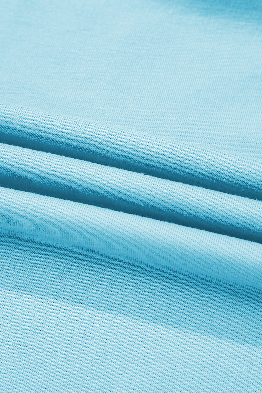 Turquoise Colorblock Edge Drop Shoulder T Shirt and Skirt 2Pcs Set-Two Piece Sets/Two Piece Dresses-[Adult]-[Female]-2022 Online Blue Zone Planet