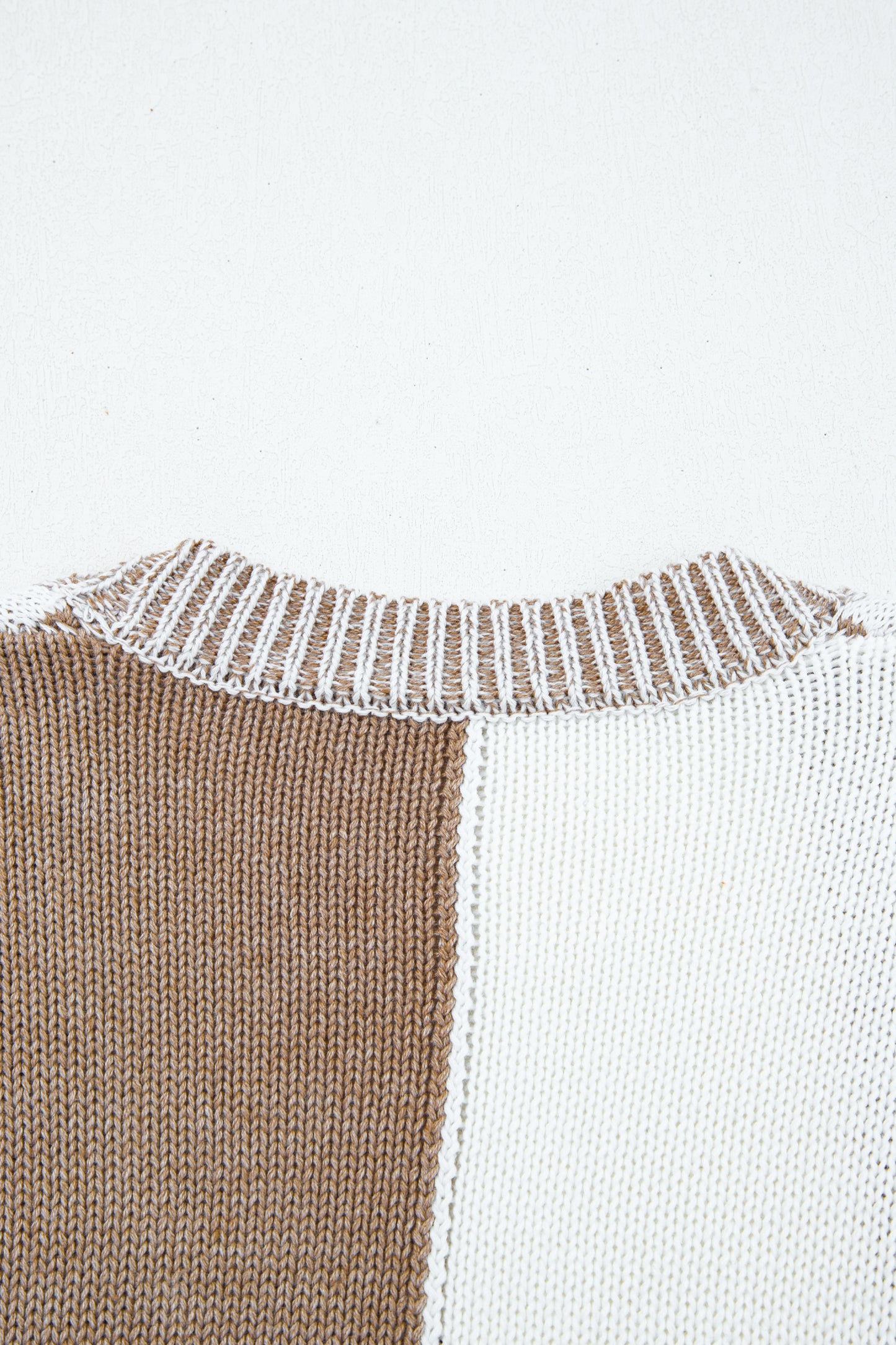 Brown Checkered Bubble Sleeve Drop Shoulder Open Cardigan-Plus Size/Plus Size Sweaters & Cardigans-[Adult]-[Female]-2022 Online Blue Zone Planet