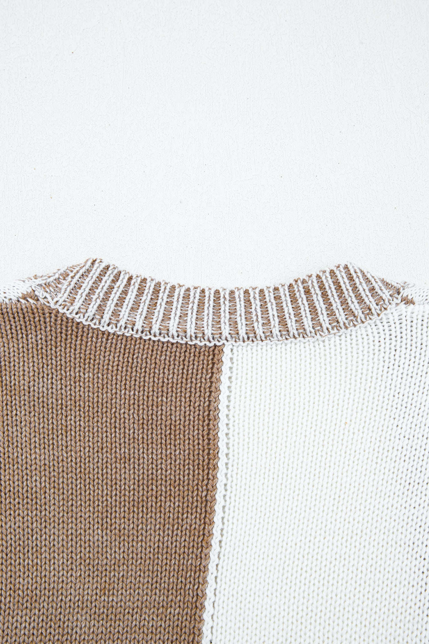 Brown Checkered Bubble Sleeve Drop Shoulder Open Cardigan-Plus Size/Plus Size Sweaters & Cardigans-[Adult]-[Female]-2022 Online Blue Zone Planet