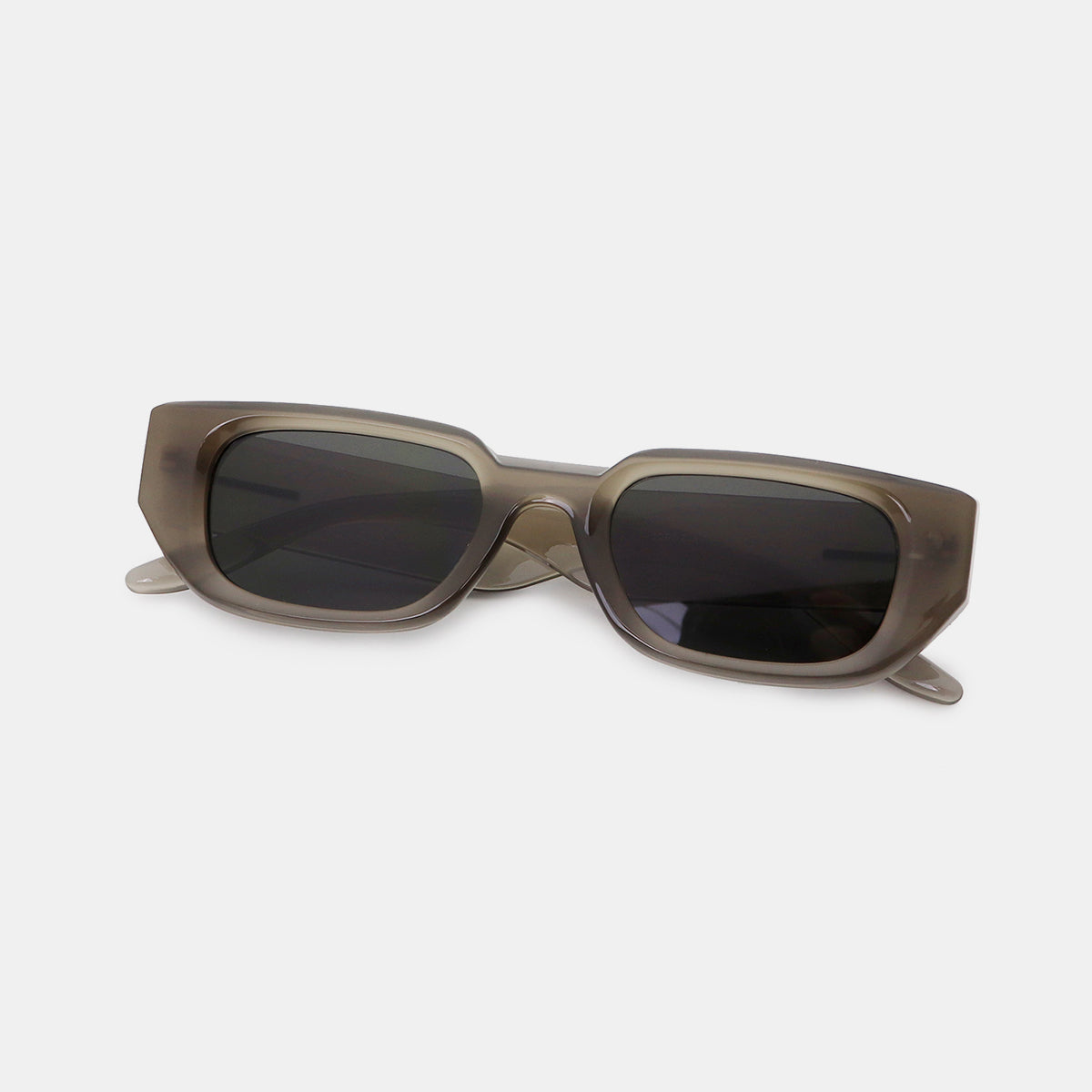 Polycarbonate Frame Rectangle Sunglasses-SUN GLASSES-[Adult]-[Female]-2022 Online Blue Zone Planet