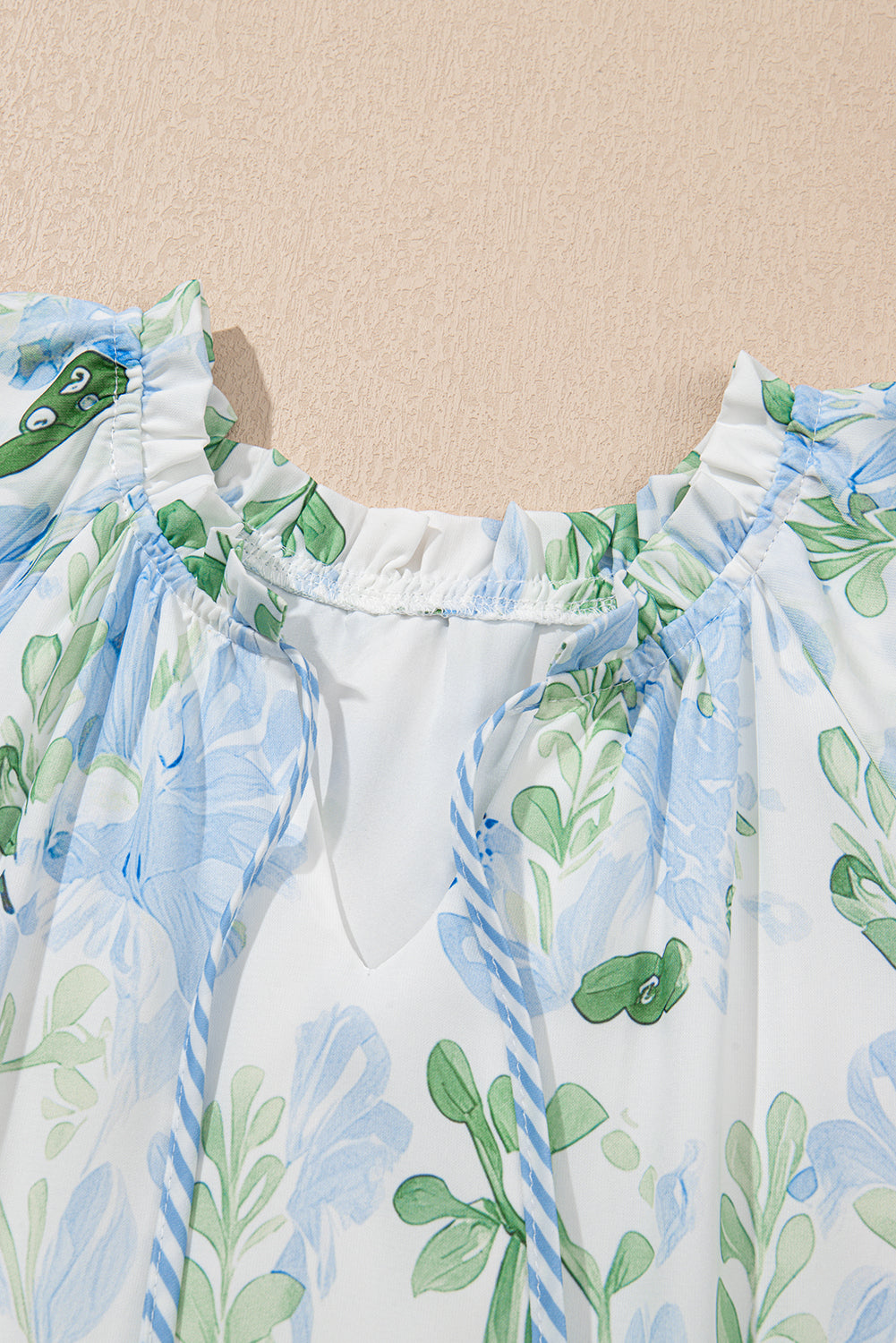 Orange Floral Contrast Edge Layered Short Sleeve Mini Dress-TOPS / DRESSES-[Adult]-[Female]-2022 Online Blue Zone Planet