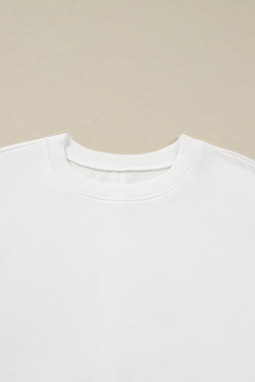 White Plus Size Exposed Seam Detail Contrast Dot Floral Patchwork Sleeve Sweatshirt-Plus Size/Plus Size Sweatshirts & Hoodies-[Adult]-[Female]-2022 Online Blue Zone Planet