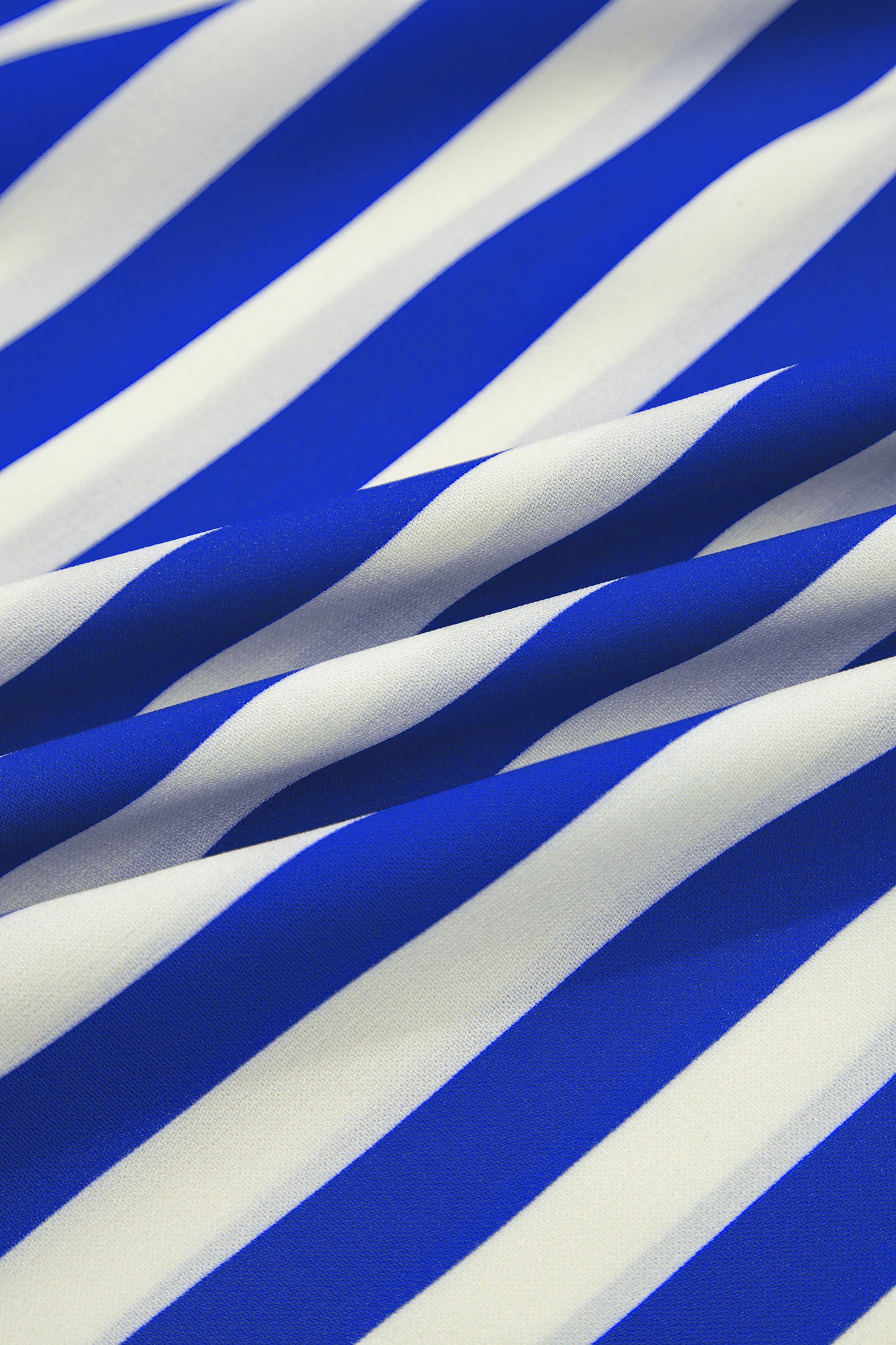 Sky Blue Stripe Balloon Sleeve Loose Button up Shirt-Tops/Blouses & Shirts-[Adult]-[Female]-2022 Online Blue Zone Planet