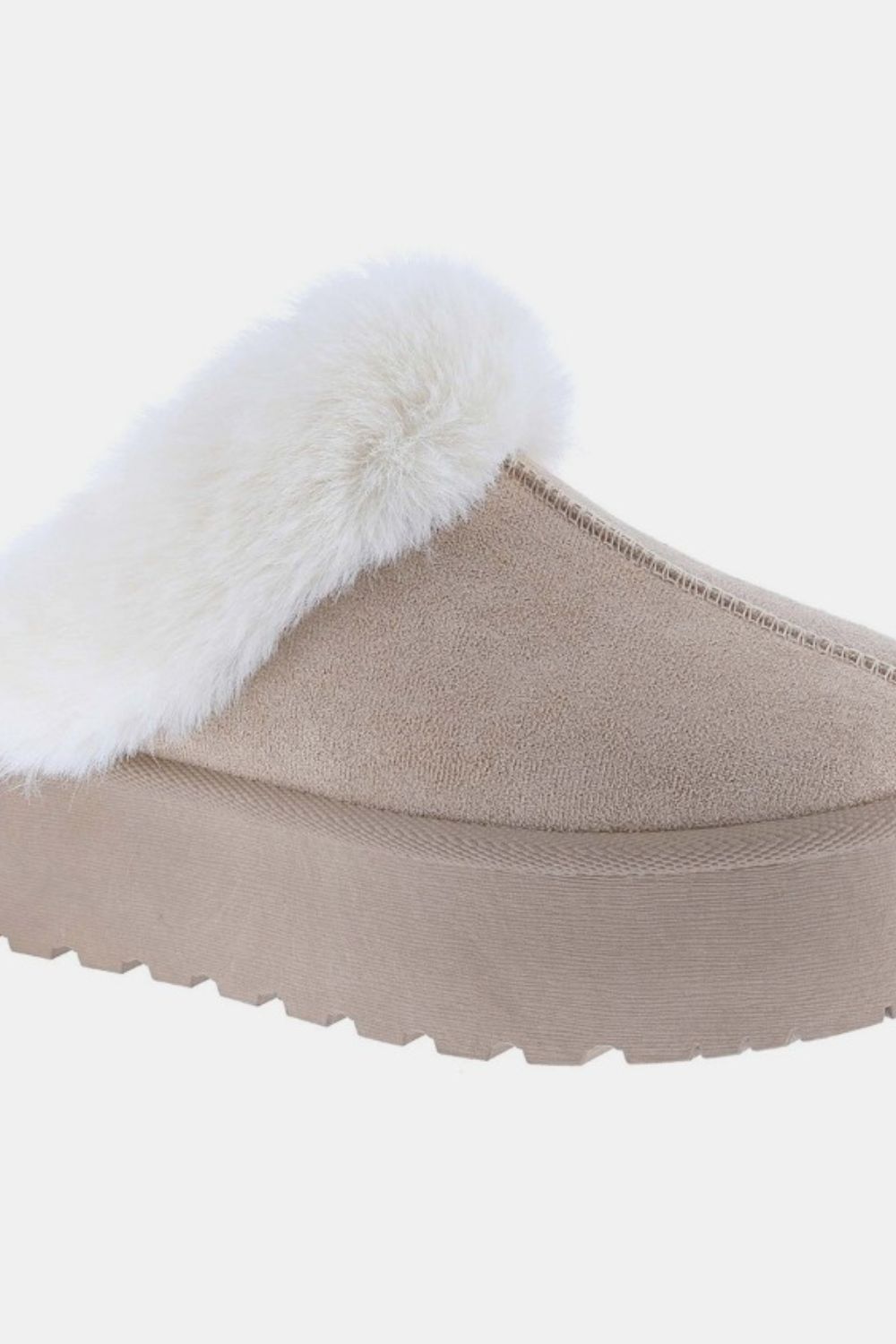 Blue Zone Planet | Weeboo Thick Bottom Fur Trim Snow Slippers-SHOES-[Adult]-[Female]-2022 Online Blue Zone Planet