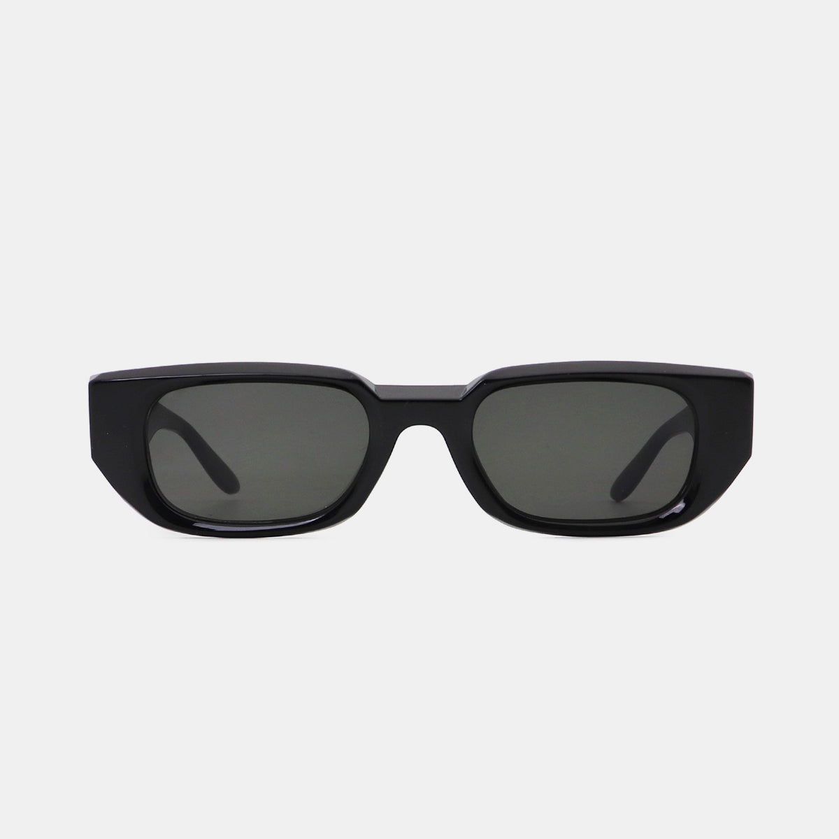 Polycarbonate Frame Rectangle Sunglasses-SUN GLASSES-[Adult]-[Female]-Black-One Size-2022 Online Blue Zone Planet