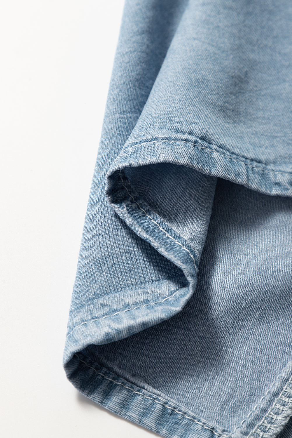 Beau Blue Buttoned Front High Waist Side Pockets Denim Maxi Skirt-Bottoms/Skirts & Petticoat-[Adult]-[Female]-2022 Online Blue Zone Planet