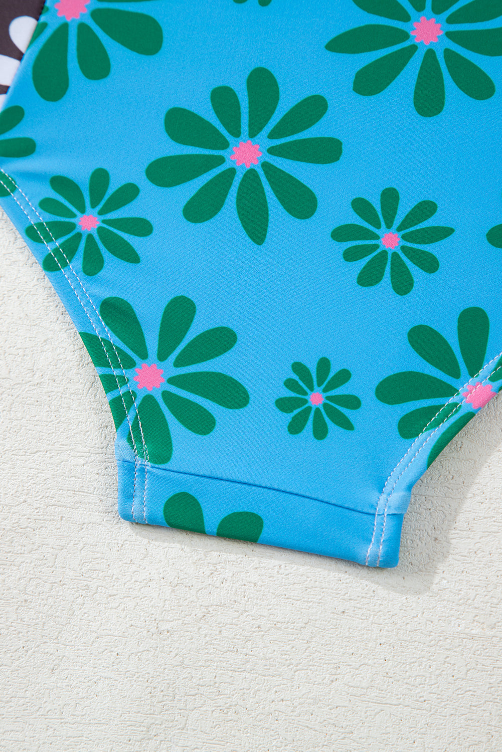 Orange Floral Colorblock Buttoned Front Spaghetti Straps Swimsuit-One-Piece-[Adult]-[Female]-2022 Online Blue Zone Planet