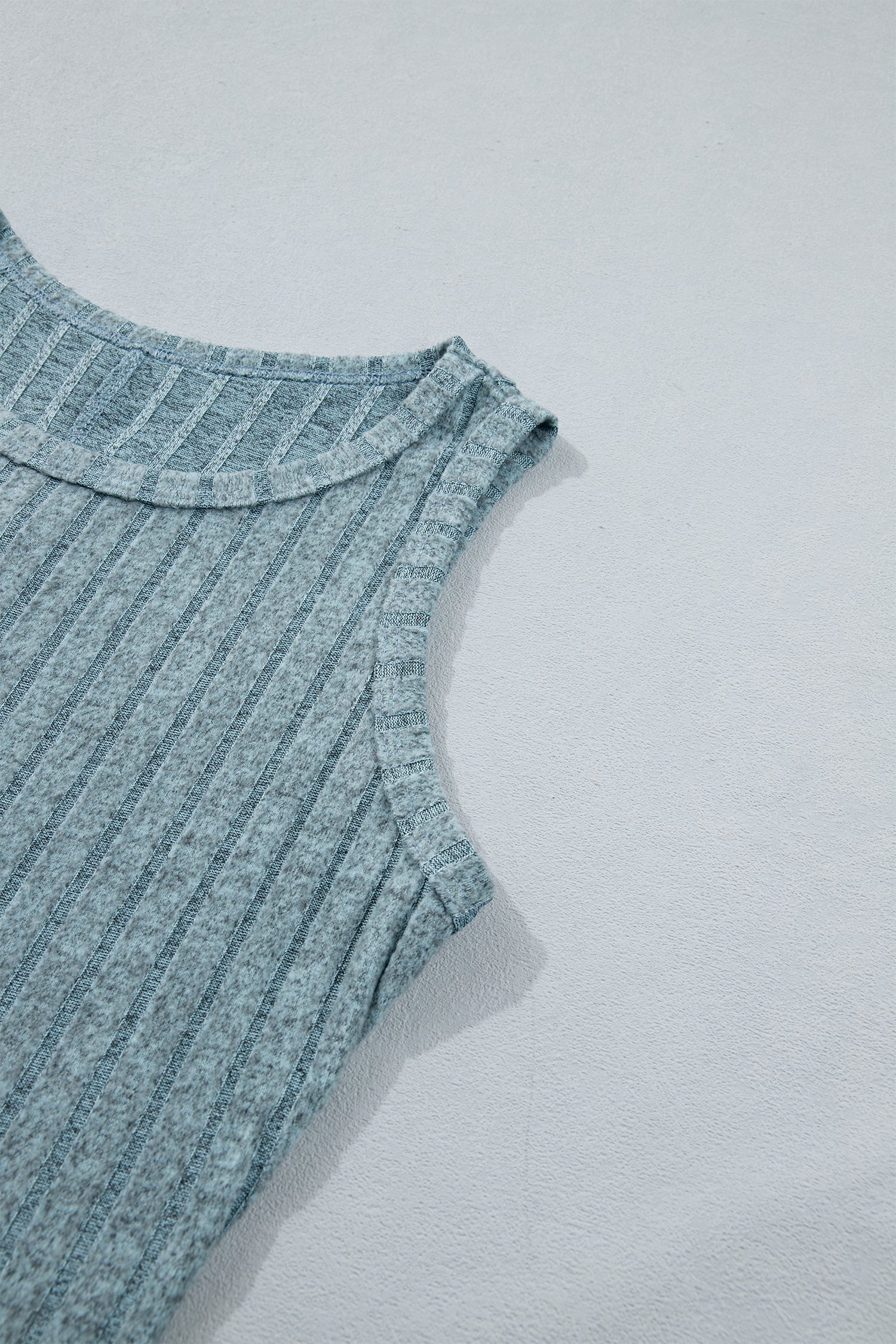 Bonbon Slim Ribbed Mineral Wash Tank Top-Tops/Tank Tops-[Adult]-[Female]-2022 Online Blue Zone Planet