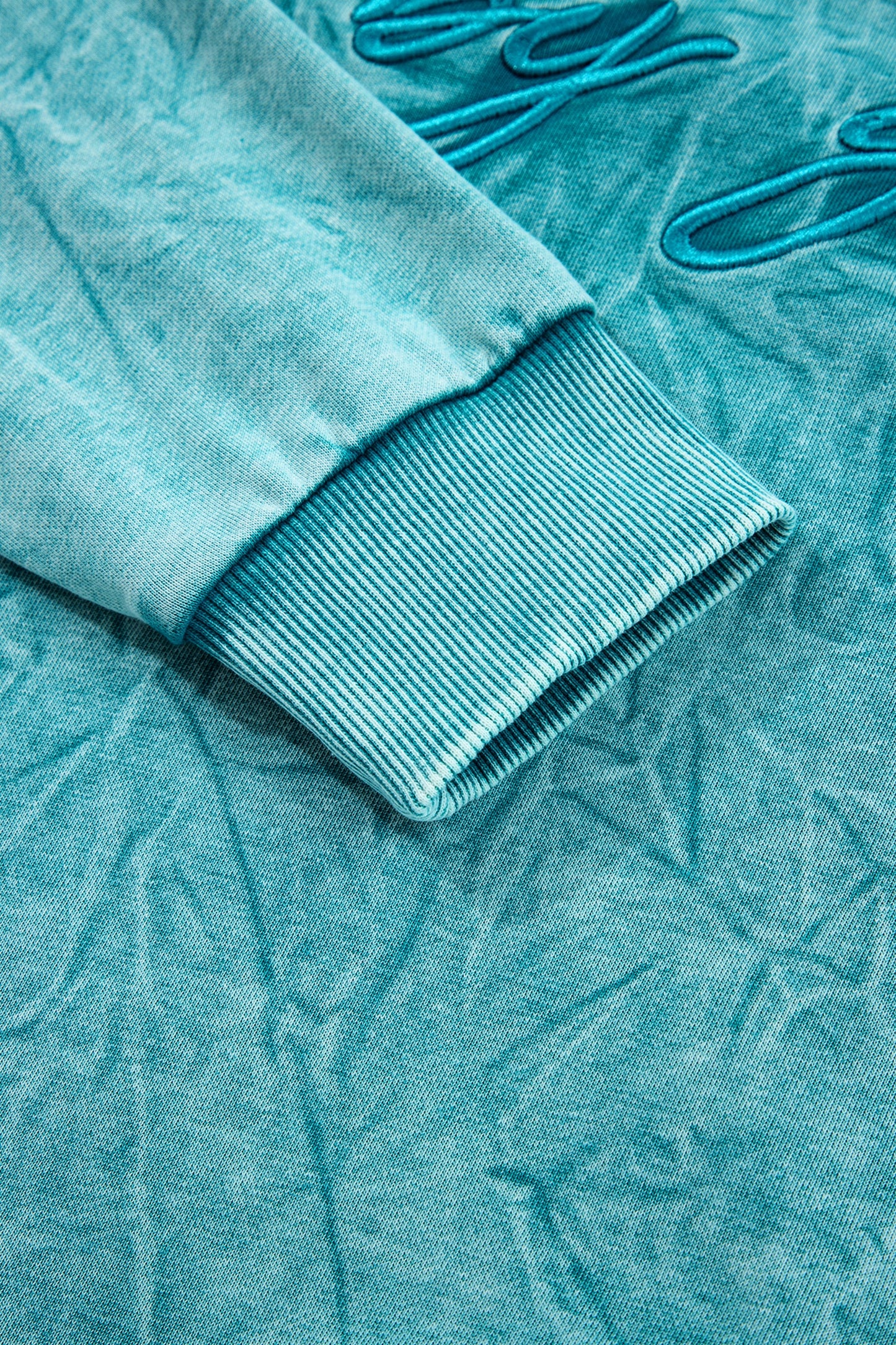 High-Rise Saved By Grace Letter Embroidery Mineral Wash Loose Sweatshirt-Tops/Sweatshirts & Hoodies-[Adult]-[Female]-2022 Online Blue Zone Planet