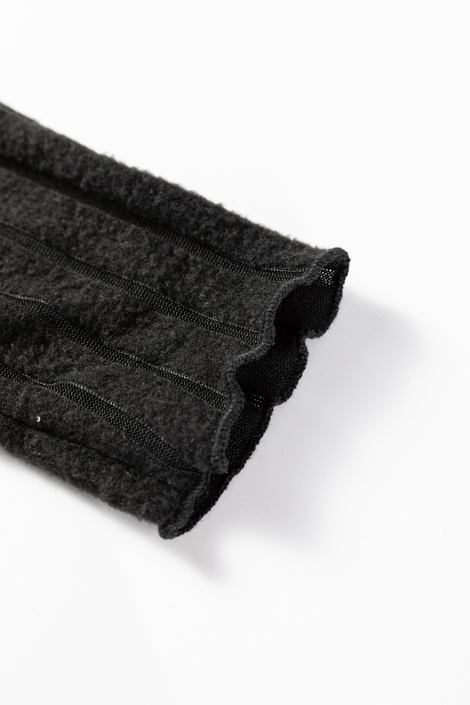 Black Ribbed Knit Slim Bodice Contrast Flared Skirt Patchwork Belted Dress-TOPS / DRESSES-[Adult]-[Female]-2022 Online Blue Zone Planet