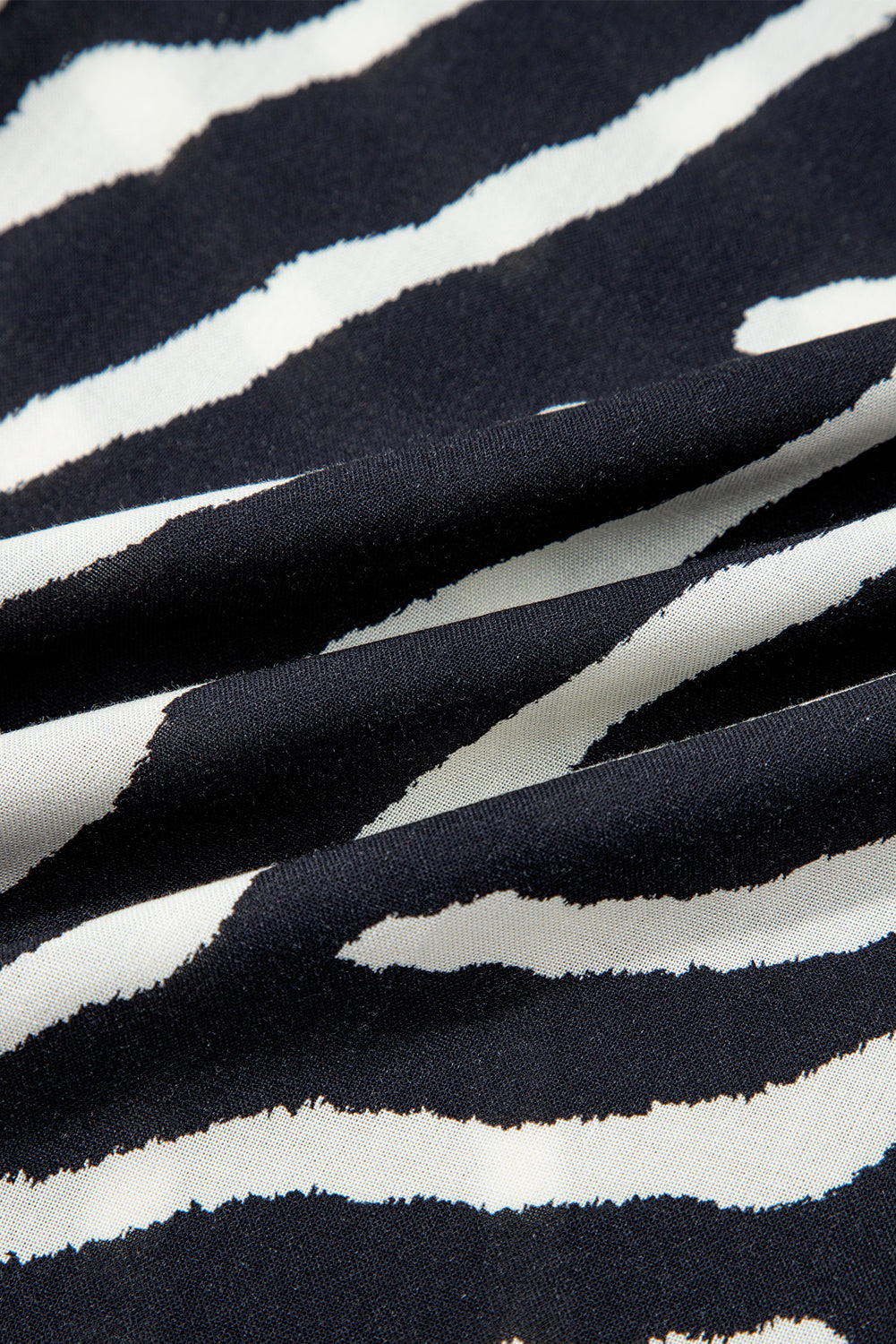 Black Zebra Striped Summer Wide Leg Pants-Bottoms/Pants & Culotte-[Adult]-[Female]-2022 Online Blue Zone Planet