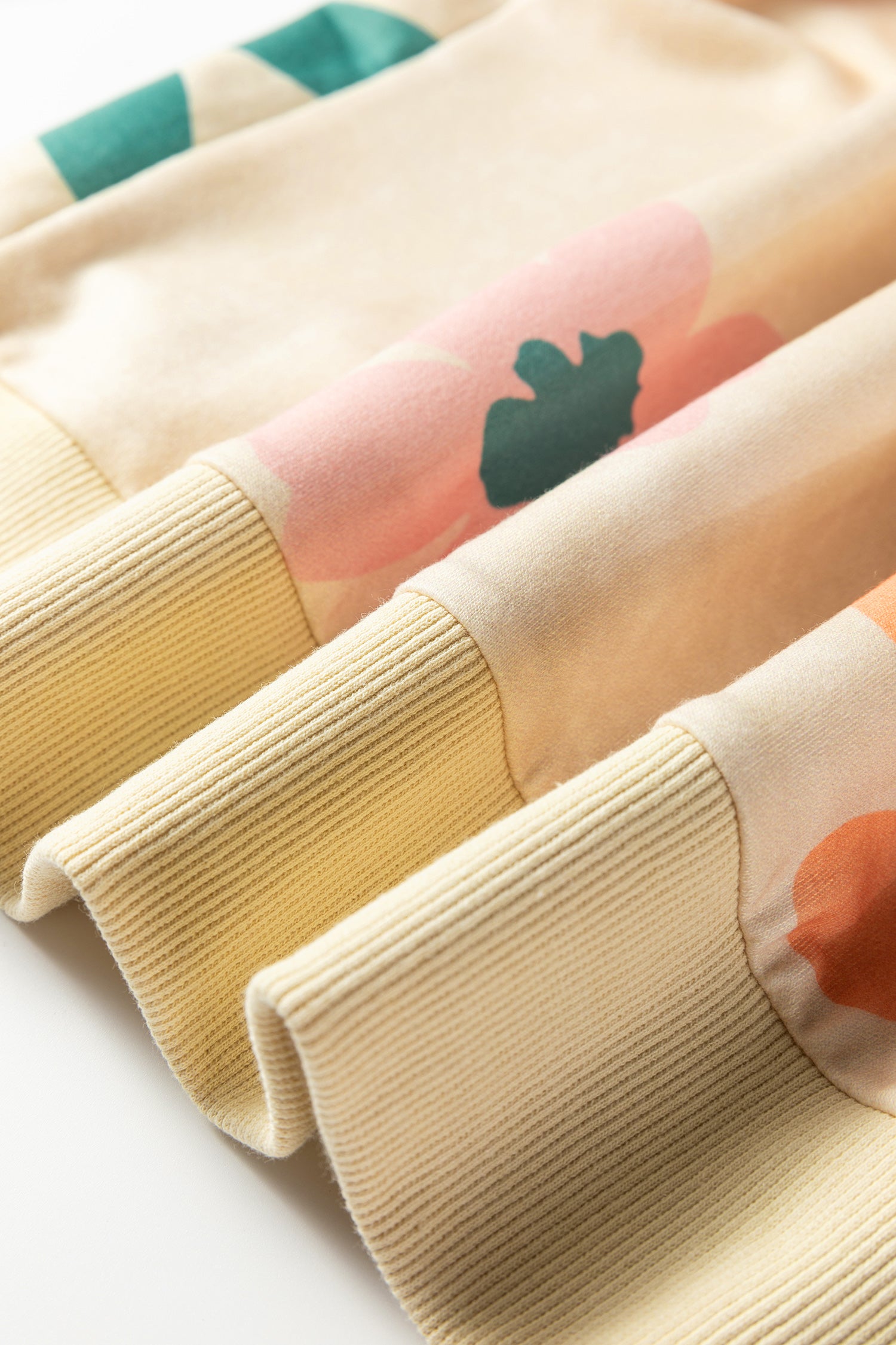 Khaki Mineral Washed French Terry Flower Print Sweatshirt-Tops/Sweatshirts & Hoodies-[Adult]-[Female]-2022 Online Blue Zone Planet