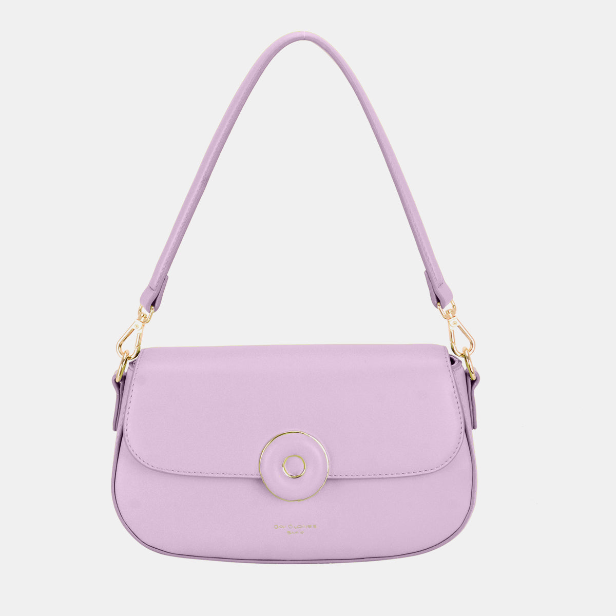 David Jones PU Leather Shoulder Bag-HANDBAGS-[Adult]-[Female]-L.Purple-One Size-2022 Online Blue Zone Planet