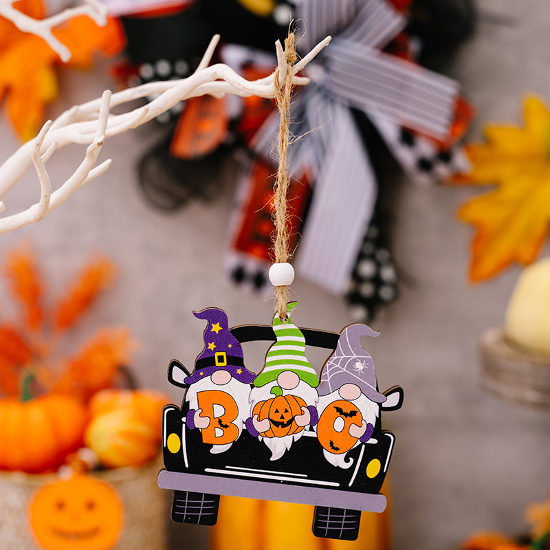 4-Piece Halloween Element Car-Shape Hanging Widgets BLUE ZONE PLANET