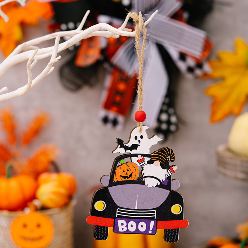 4-Piece Halloween Element Car-Shape Hanging Widgets BLUE ZONE PLANET