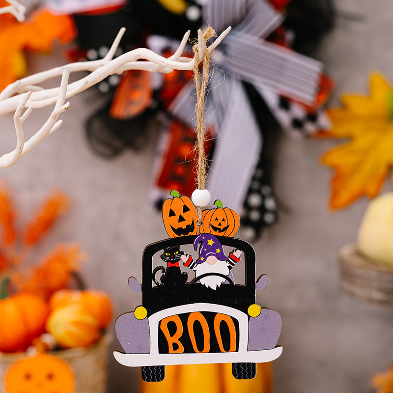 4-Piece Halloween Element Car-Shape Hanging Widgets BLUE ZONE PLANET