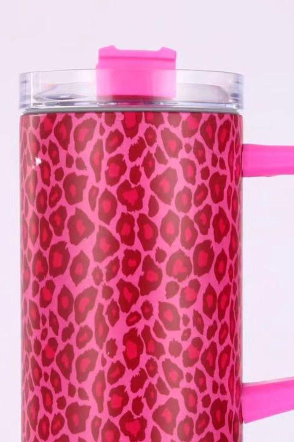 40 Oz Leopard Print Stainless Steel Tumbler BLUE ZONE PLANET