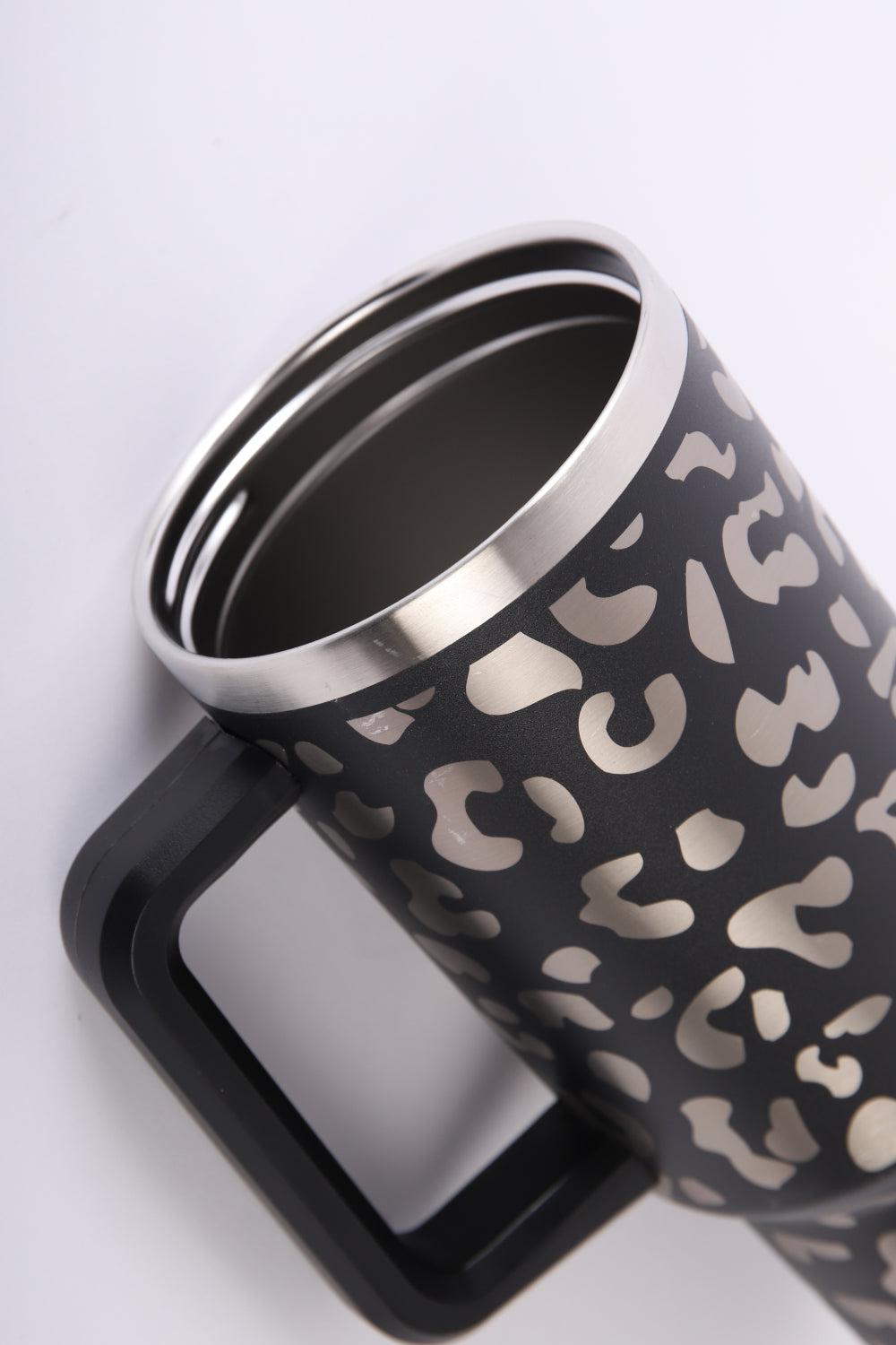 40 Oz Leopard Stainless Steel Tumbler BLUE ZONE PLANET