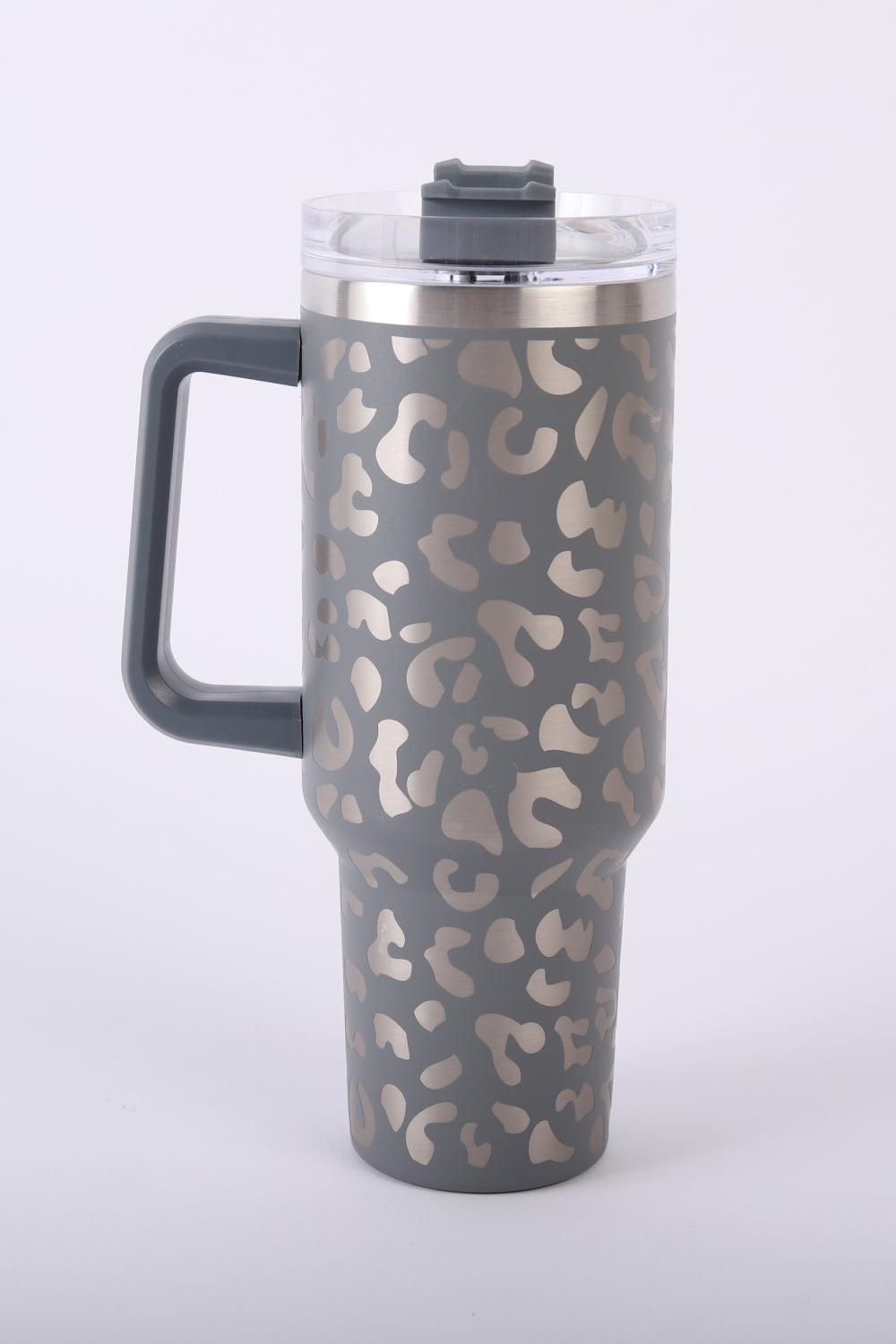 40 Oz Leopard Stainless Steel Tumbler BLUE ZONE PLANET