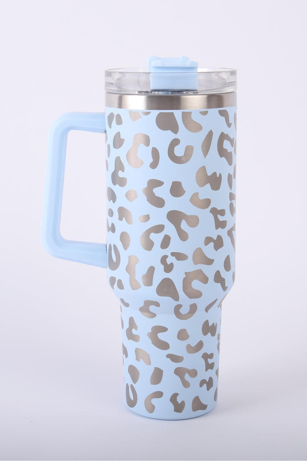 40 Oz Leopard Stainless Steel Tumbler BLUE ZONE PLANET