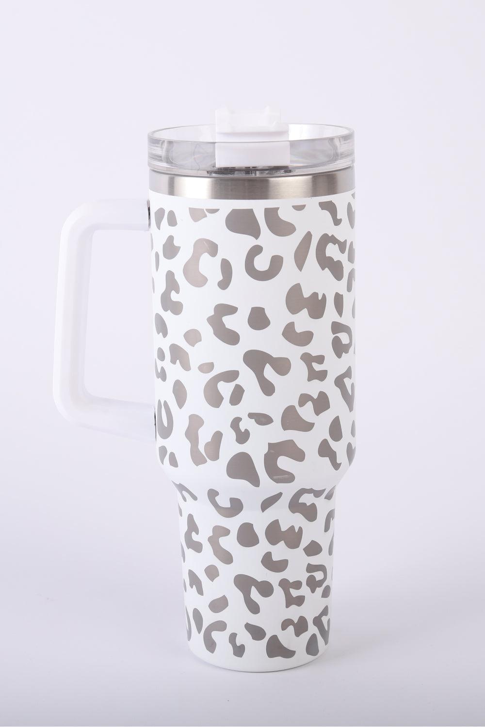 40 Oz Leopard Stainless Steel Tumbler BLUE ZONE PLANET