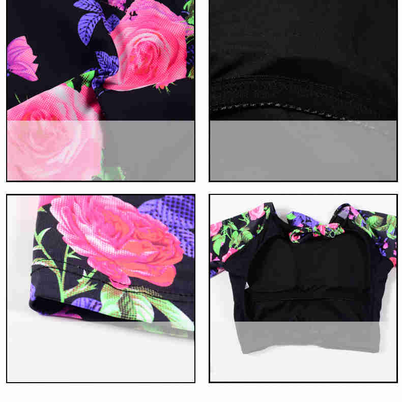 Julie's Backless Floral Long Sleeve Bikini Cover-up Swimsuit-TOPS / DRESSES-[Adult]-[Female]-2022 Online Blue Zone Planet