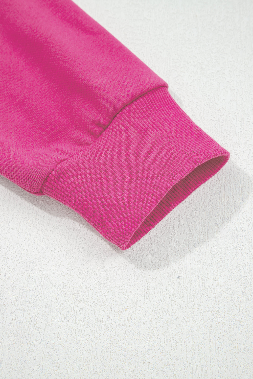 Rose Red Varsity Striped Detail Drop Shoulder Oversized Sweatshirt-Tops/Sweatshirts & Hoodies-[Adult]-[Female]-2022 Online Blue Zone Planet