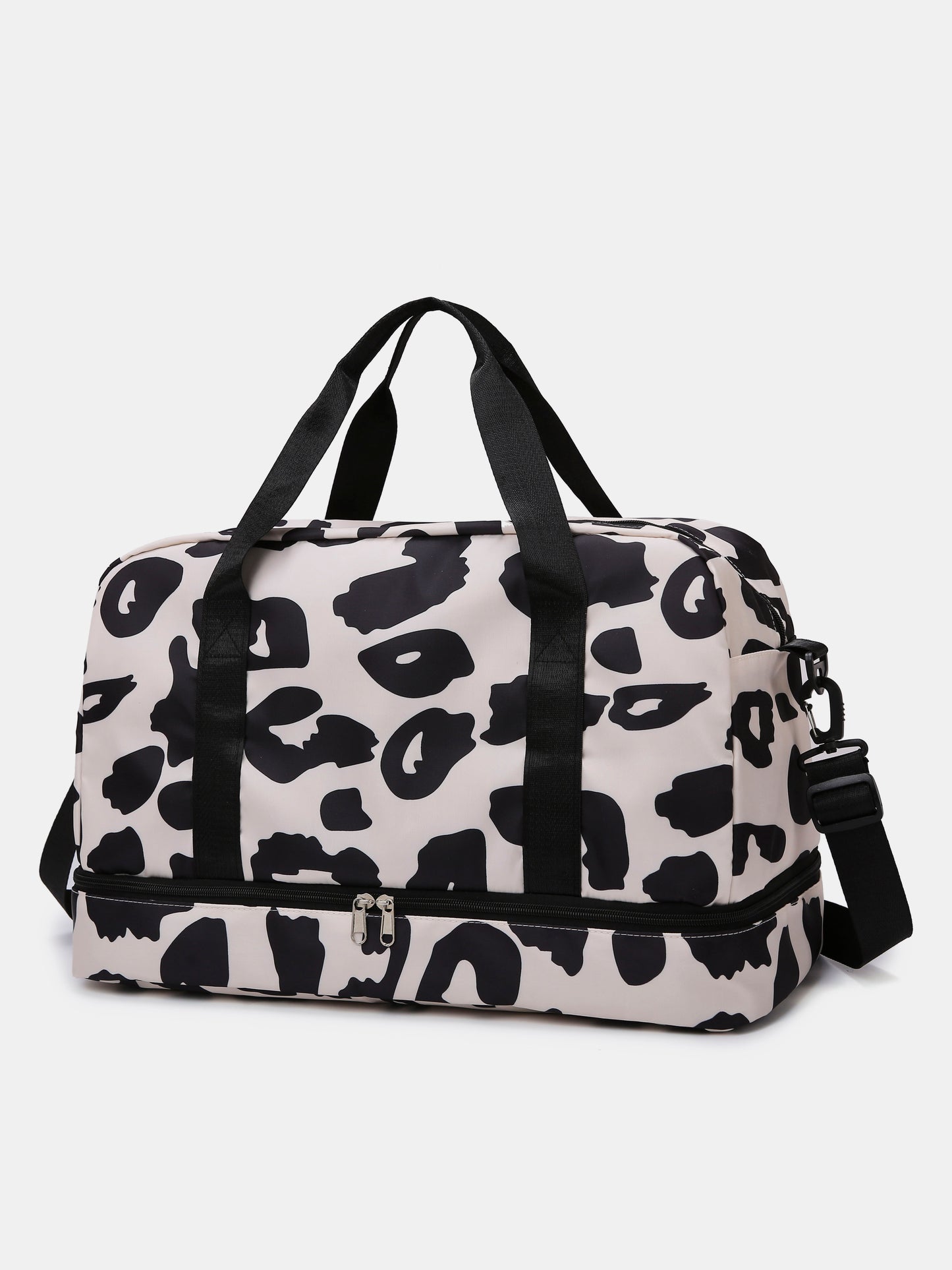 Blue Zone Planet | Oxford Cloth Leopard Travel Bag-HANDBAGS-[Adult]-[Female]-2022 Online Blue Zone Planet