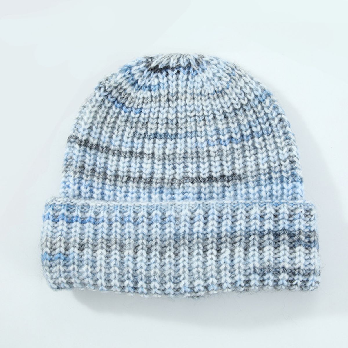 Blue Zone Planet | Thermal Contrast Knit Hat-HATS-[Adult]-[Female]-Pastel Blue-One Size-2022 Online Blue Zone Planet