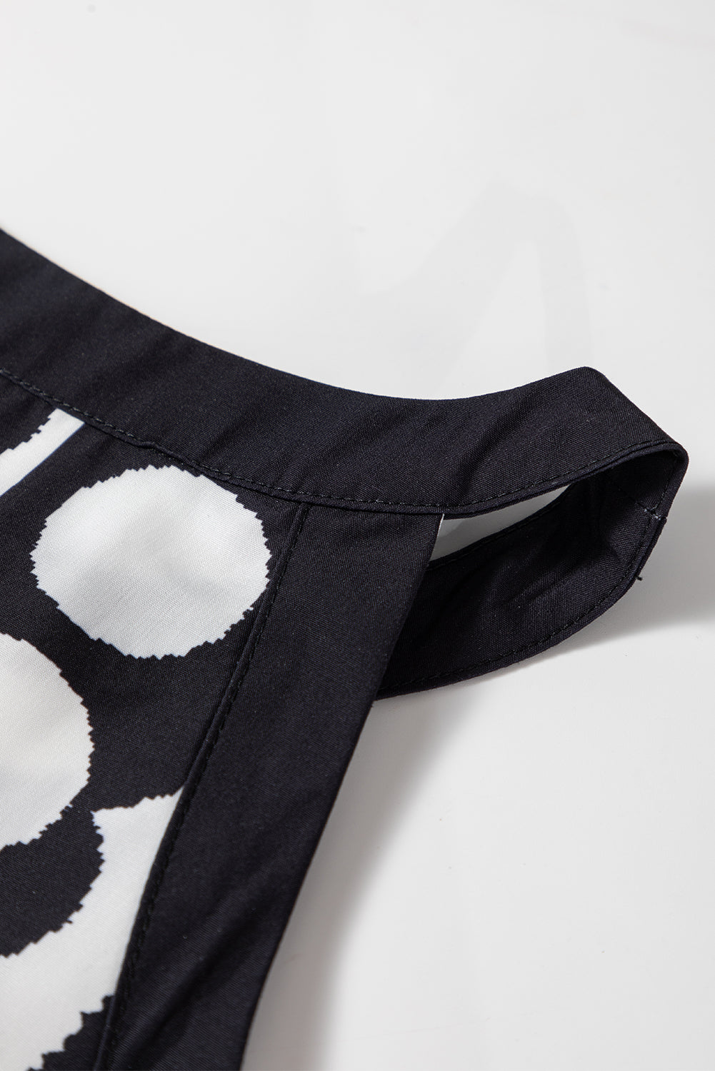 Black Abstract Dot Flower Print Tank Top-Tops/Tank Tops-[Adult]-[Female]-2022 Online Blue Zone Planet