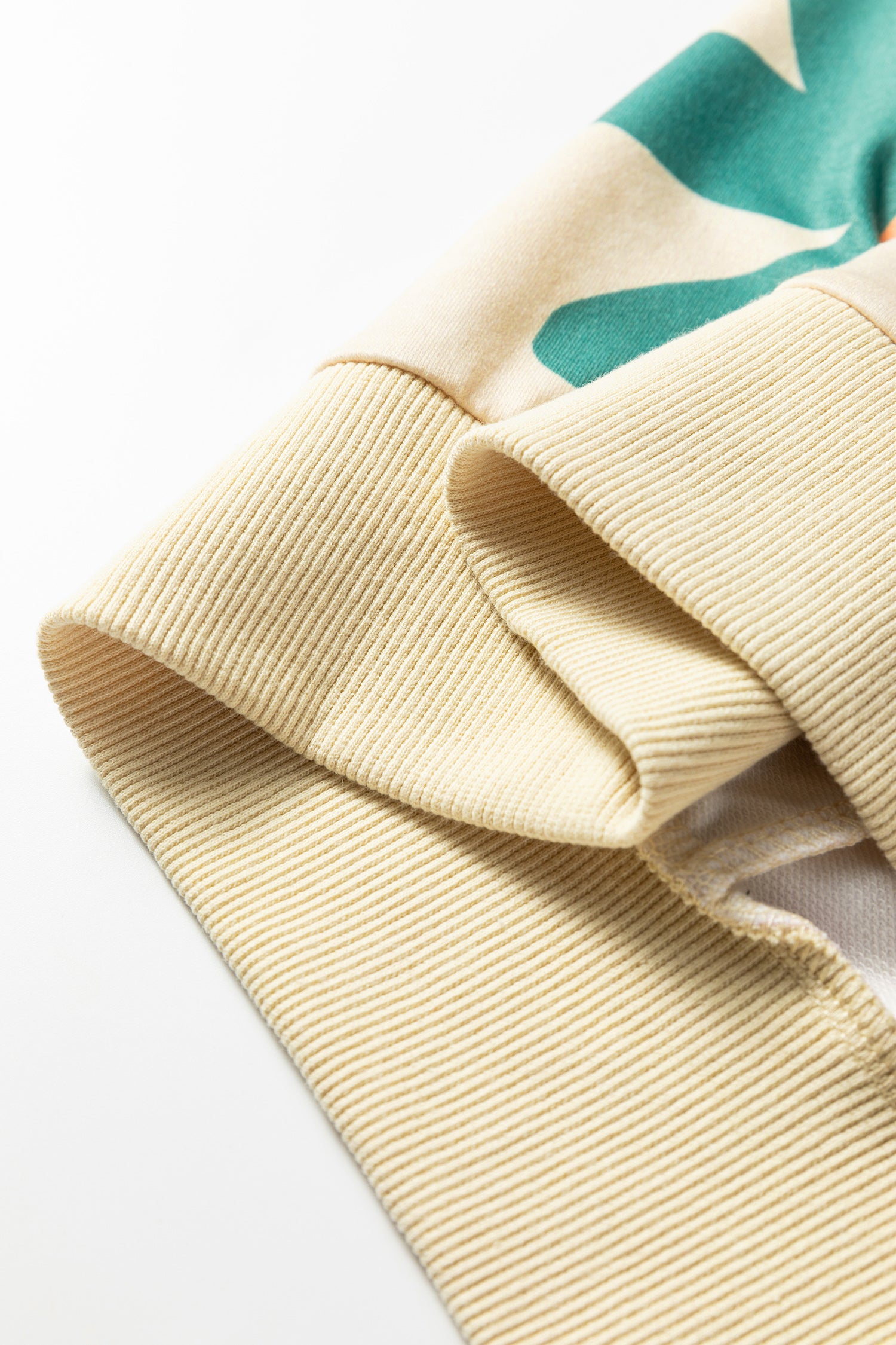 Khaki Mineral Washed French Terry Flower Print Sweatshirt-Tops/Sweatshirts & Hoodies-[Adult]-[Female]-2022 Online Blue Zone Planet