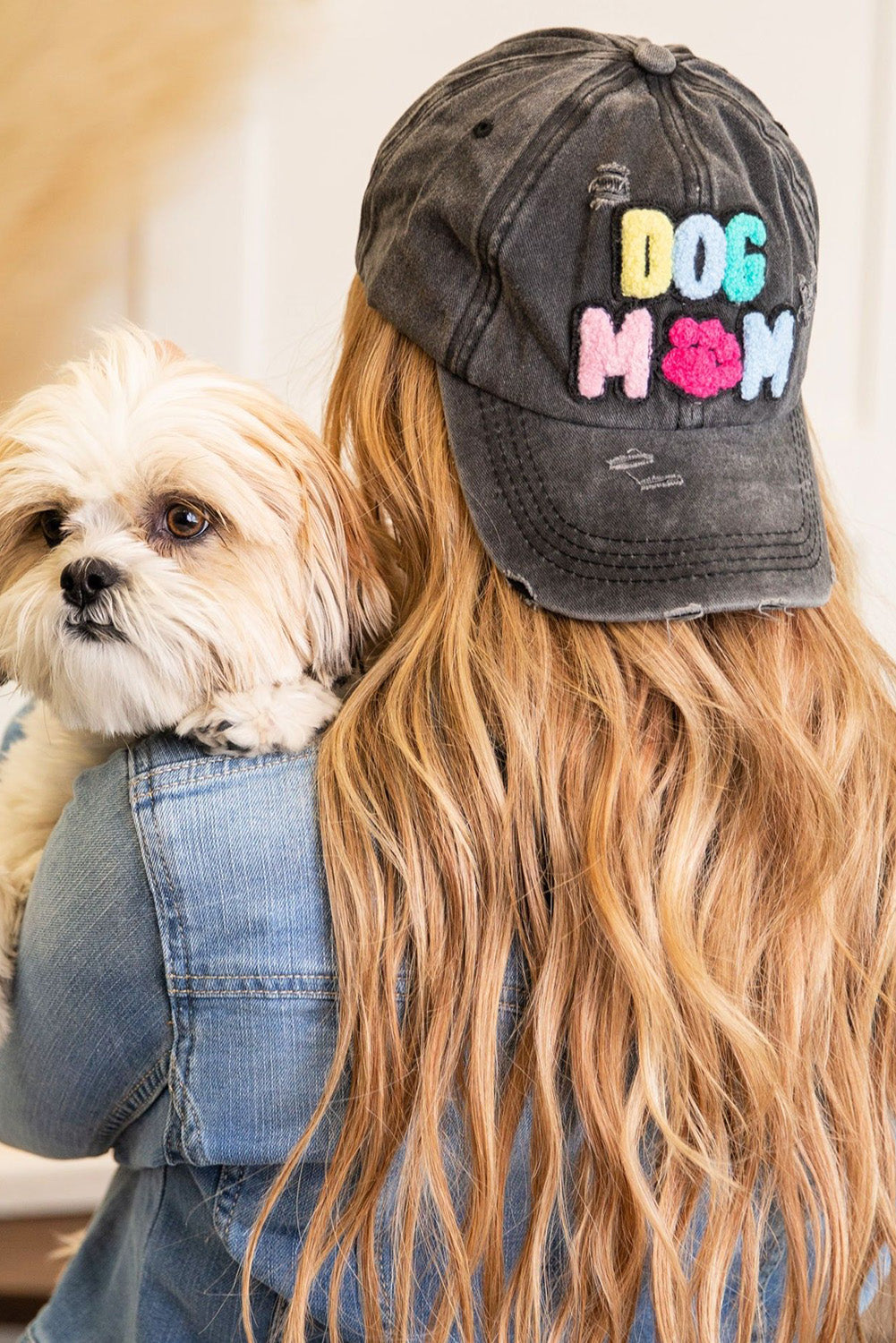 Black Dog Mama Baseball Cap-Accessories/Hats & Caps-[Adult]-[Female]-Black-ONE SIZE-2022 Online Blue Zone Planet