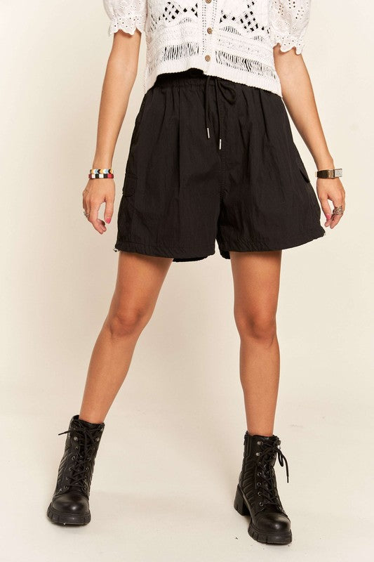 ADORA Drawstring Shorts with Pockets-BOTTOM SIZES SMALL MEDIUM LARGE-[Adult]-[Female]-2022 Online Blue Zone Planet