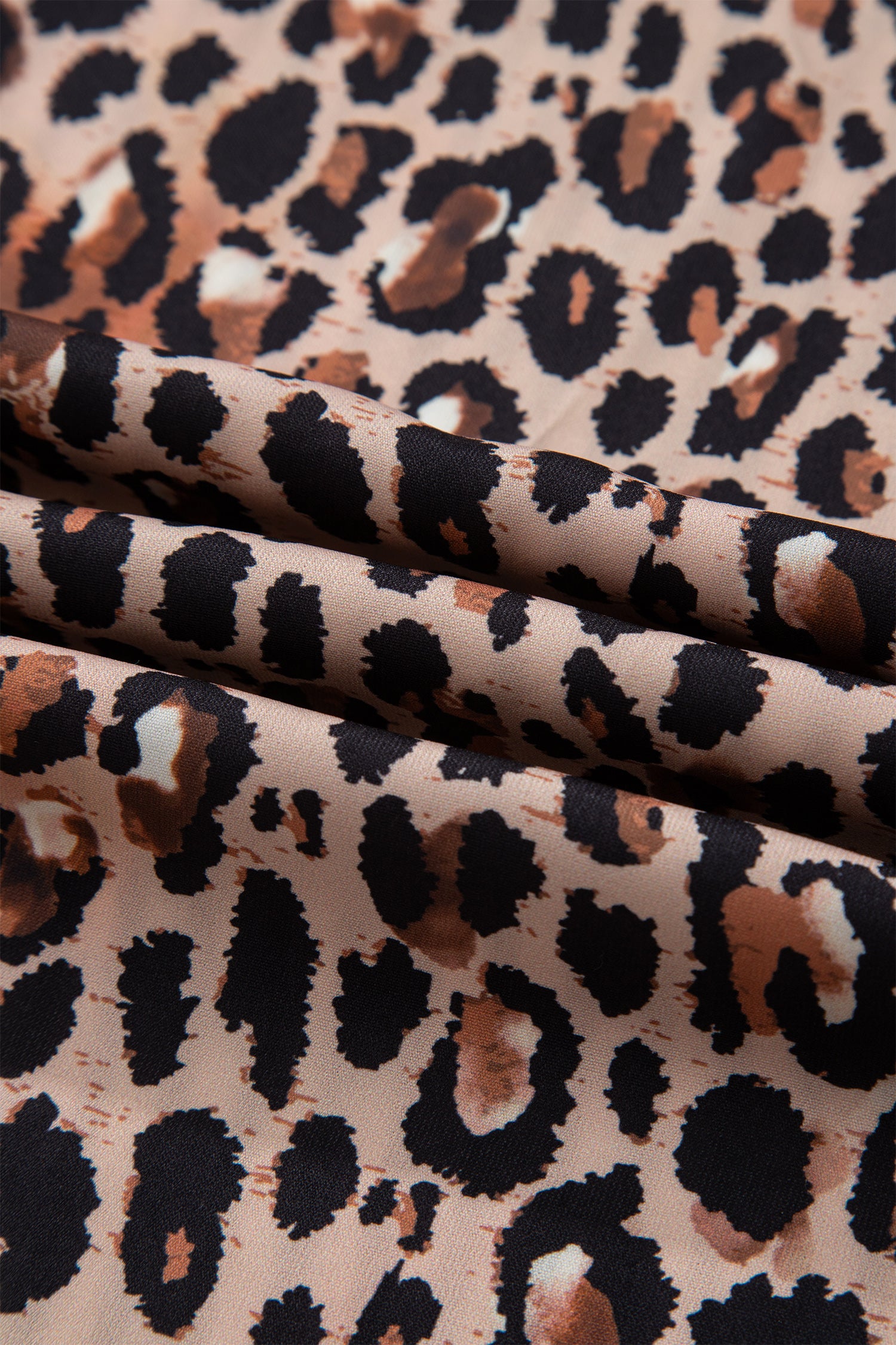 Black Striped Leopard Print Patchwork Button Up Womens Shirt-Tops/Blouses & Shirts-[Adult]-[Female]-2022 Online Blue Zone Planet