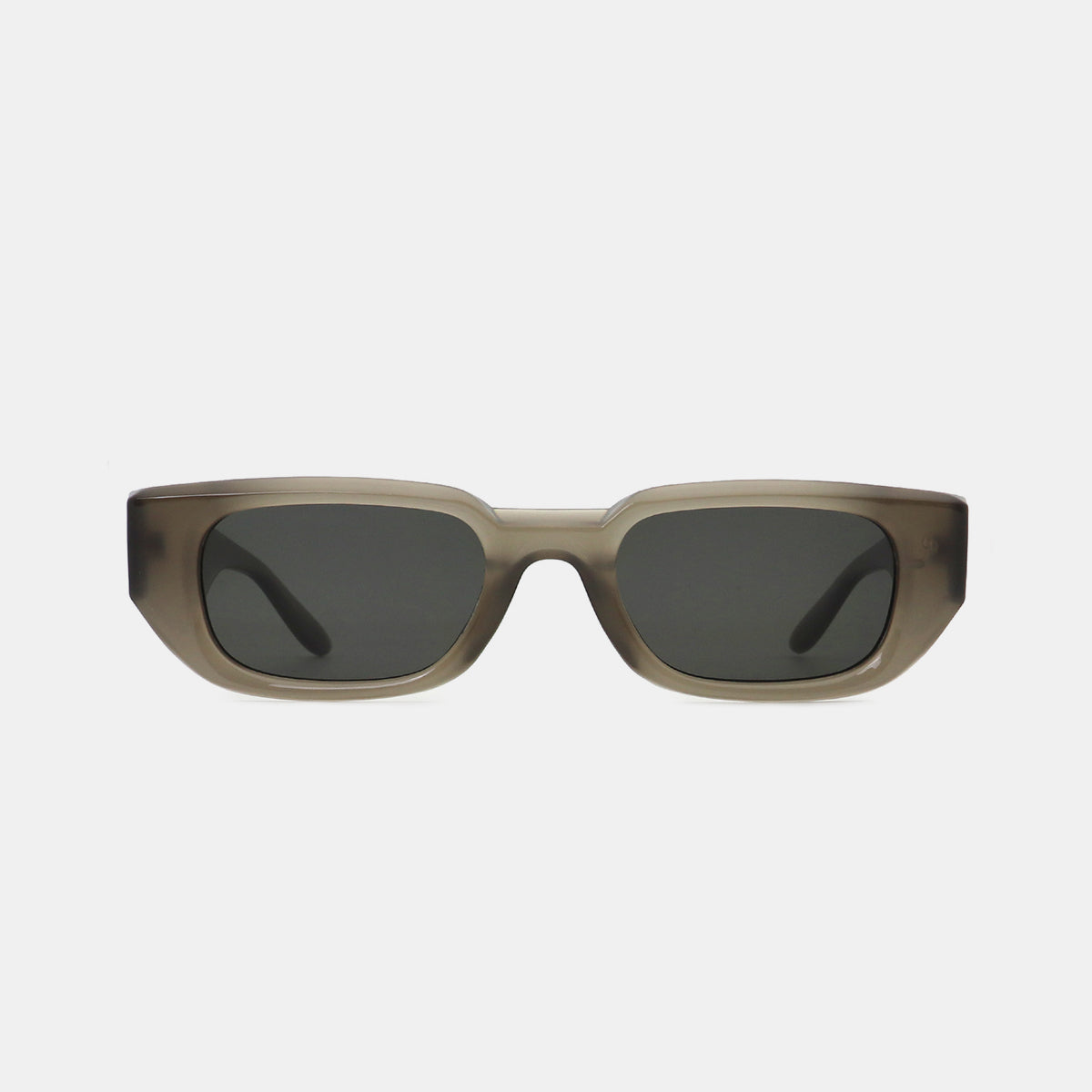 Polycarbonate Frame Rectangle Sunglasses-SUN GLASSES-[Adult]-[Female]-Taupe-One Size-2022 Online Blue Zone Planet