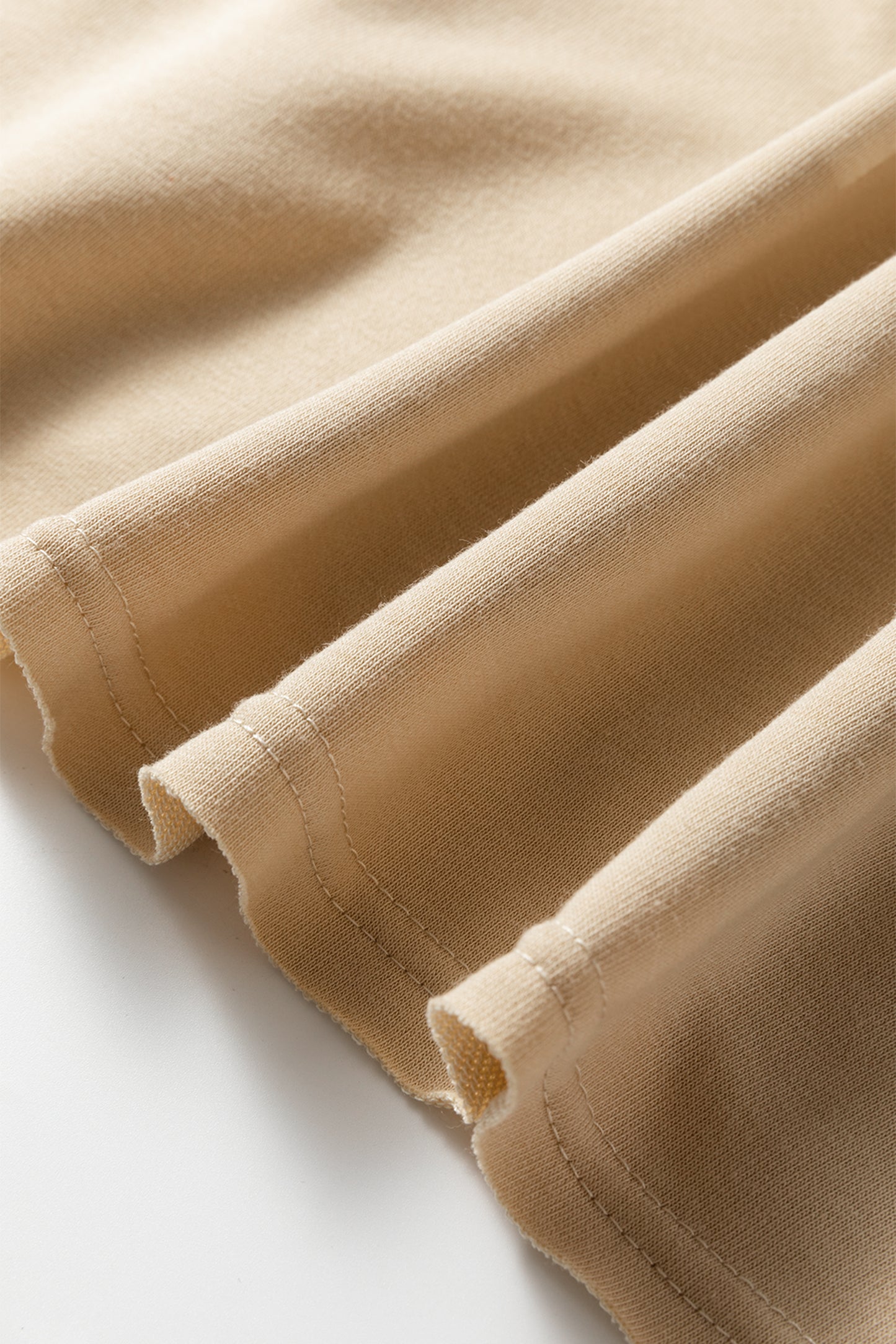 Parchment Striped Raglan Sleeve Notched Neck Raw Edge Plus Size Jumper-Plus Size/Plus Size Tops/Plus Size Long Sleeve Tops-[Adult]-[Female]-2022 Online Blue Zone Planet