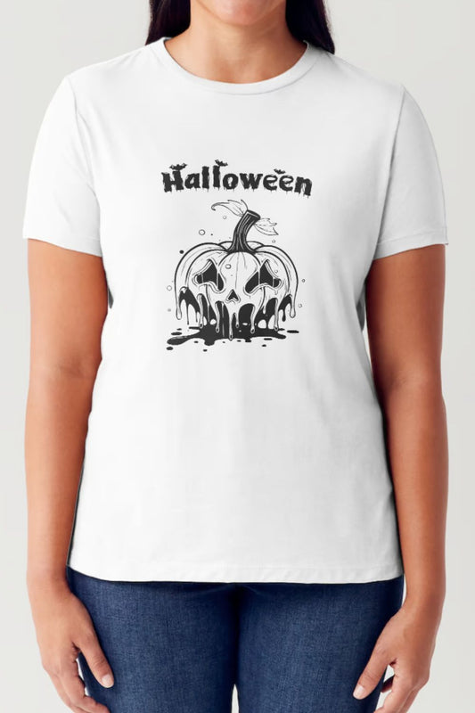 Simply Love Full Size HALLOWEEN Short Sleeve Tubular T-Shirt-TOPS / DRESSES-[Adult]-[Female]-White-S-2022 Online Blue Zone Planet