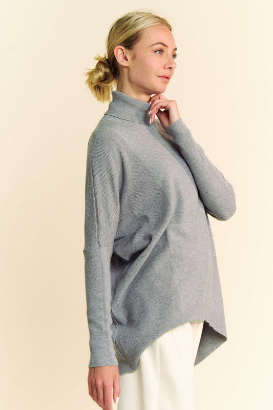 Davi & Dani Turtleneck Long Sleeve Knit Top-TOPS / DRESSES-[Adult]-[Female]-2022 Online Blue Zone Planet