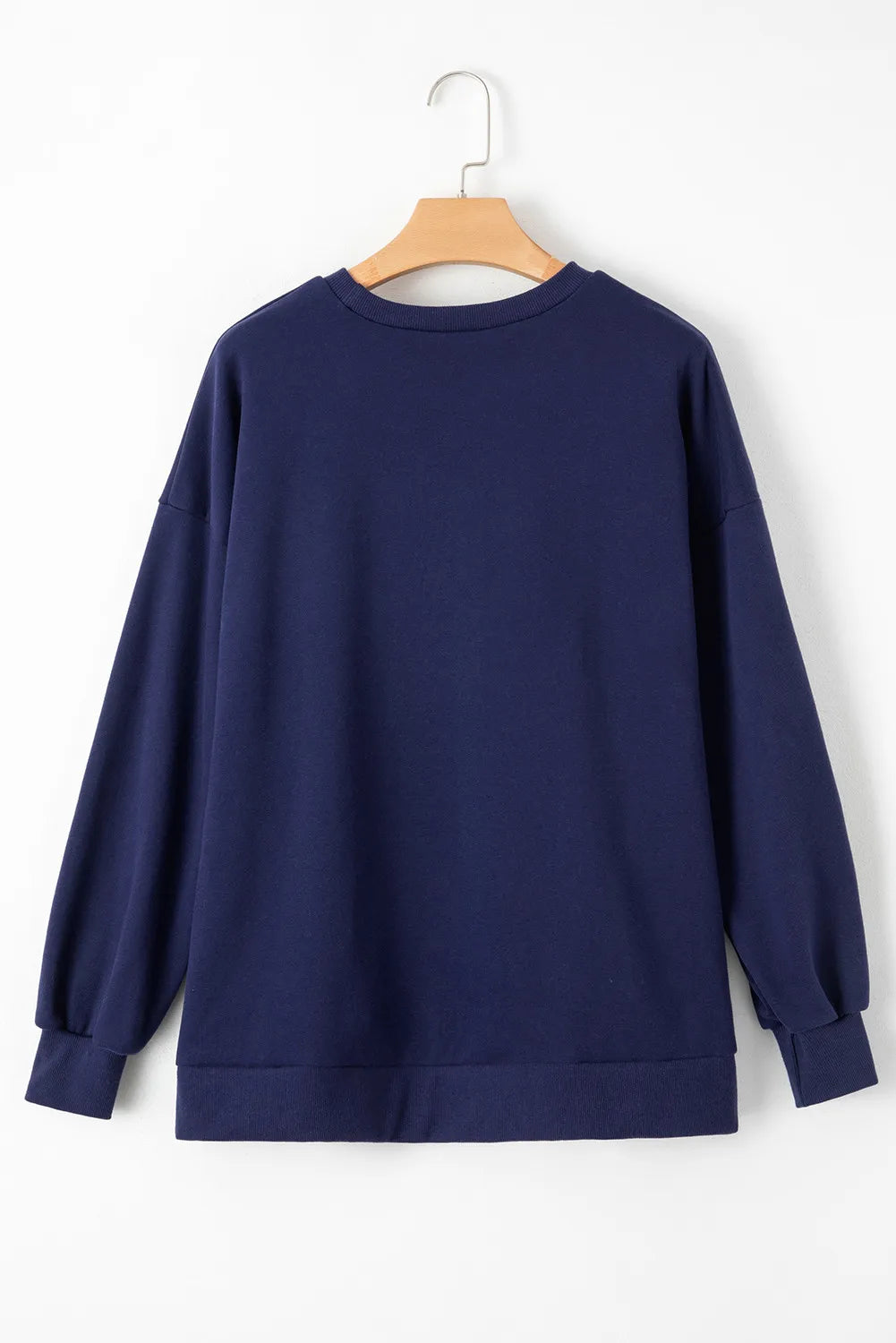 Round Neck Long Sleeve Sweatshirt-TOPS / DRESSES-[Adult]-[Female]-2022 Online Blue Zone Planet