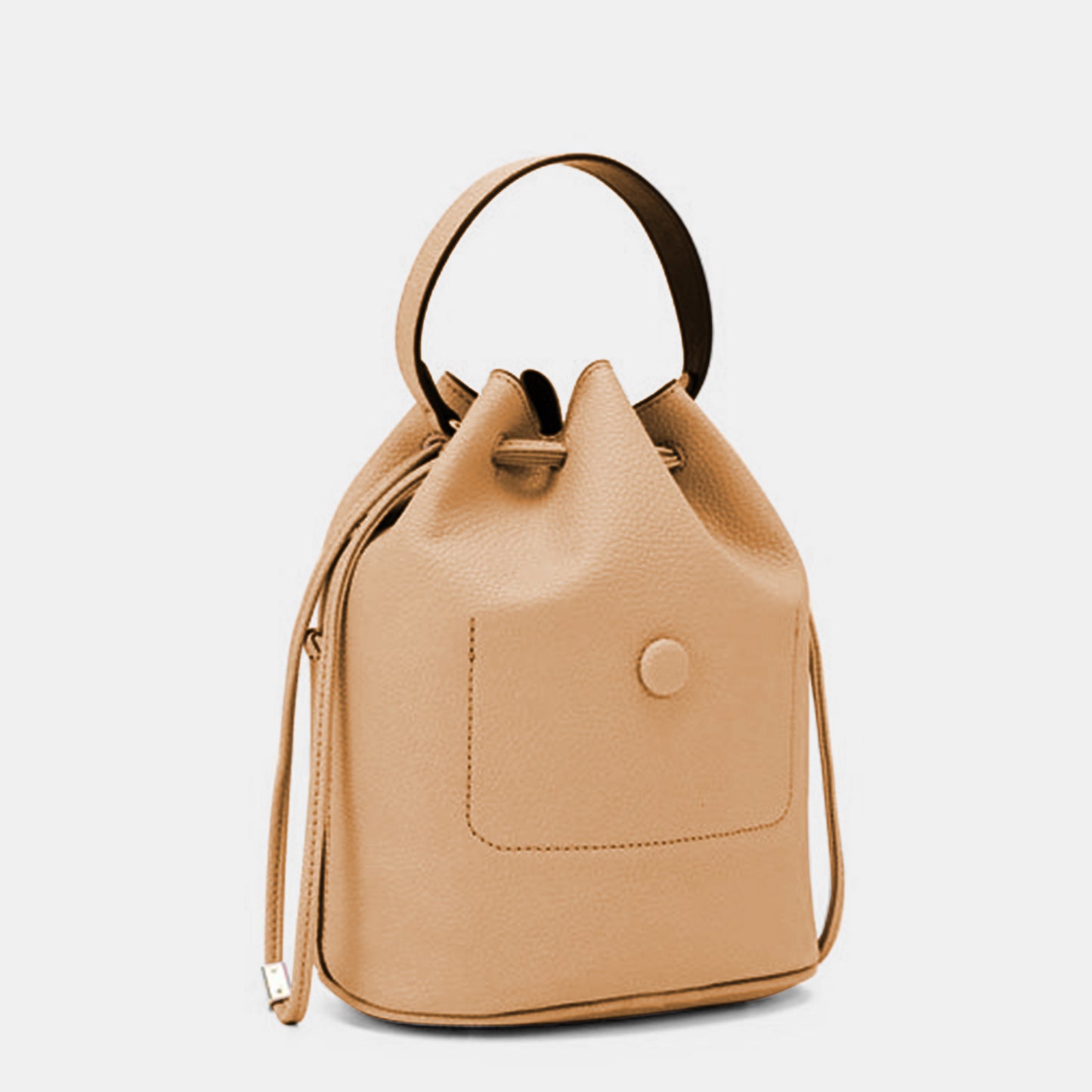 Nicole Lee USA Drawstring Bucket Bag-HANDBAGS-[Adult]-[Female]-Taupe-One Size-2022 Online Blue Zone Planet