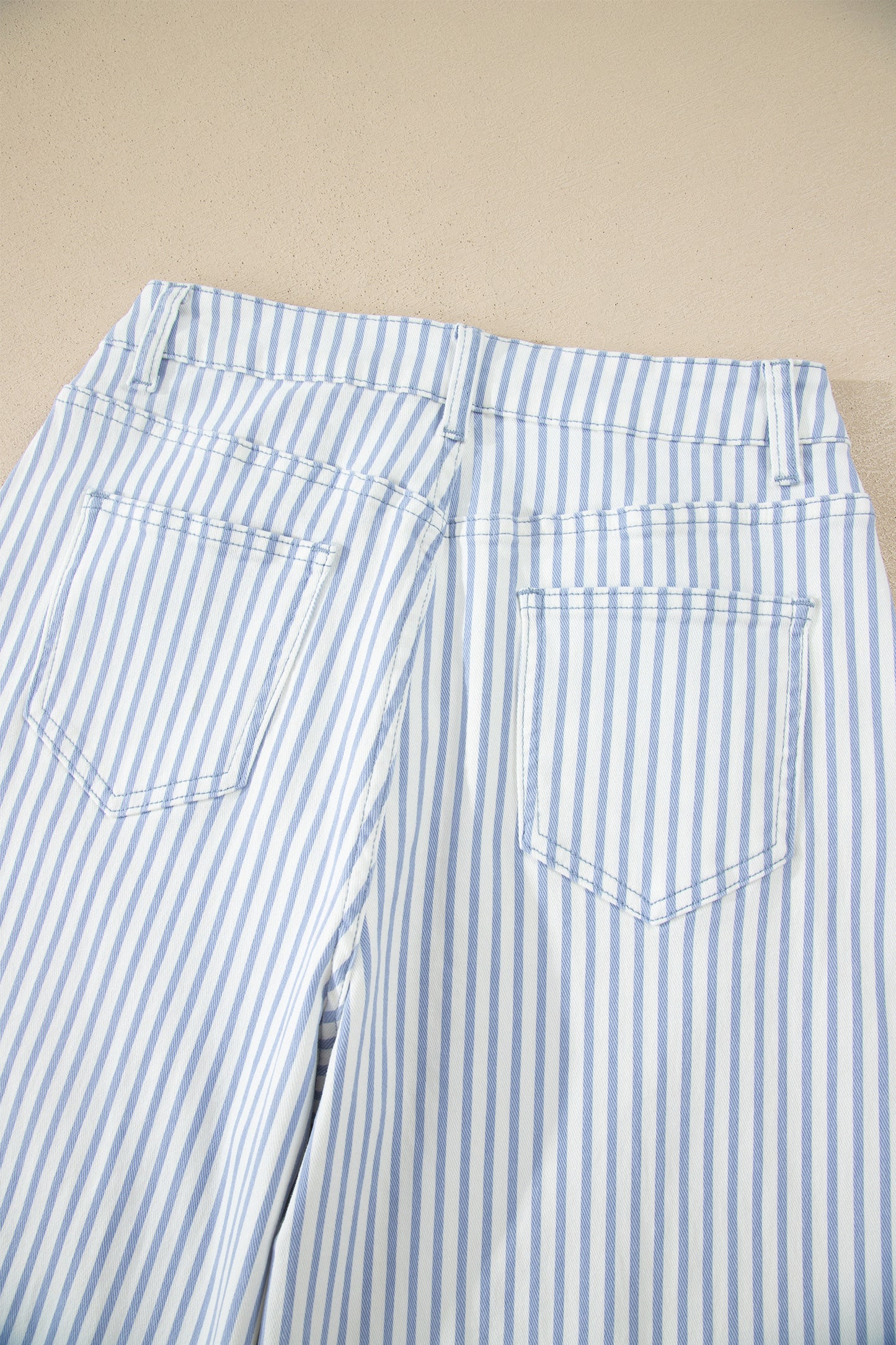 Brown Stripe Casual Barrel Jeans-Bottoms/Jeans-[Adult]-[Female]-2022 Online Blue Zone Planet