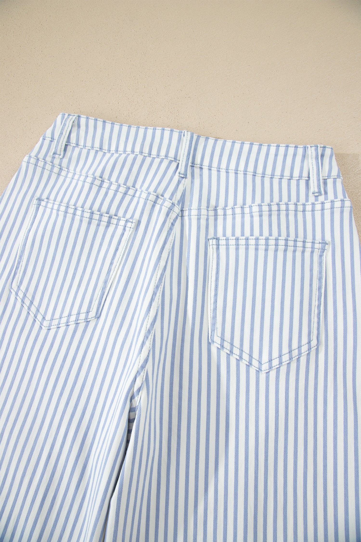 Brown Stripe Casual Barrel Jeans-Bottoms/Jeans-[Adult]-[Female]-2022 Online Blue Zone Planet