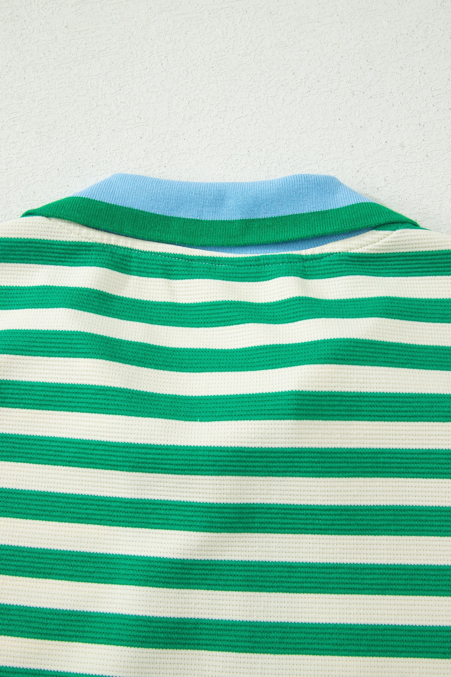 Bright Green Textured Stripe Print Contrast Trim Zip Collar Sleeveless 2pcs Skort Set-Two Piece Sets/Two Piece Dresses-[Adult]-[Female]-2022 Online Blue Zone Planet