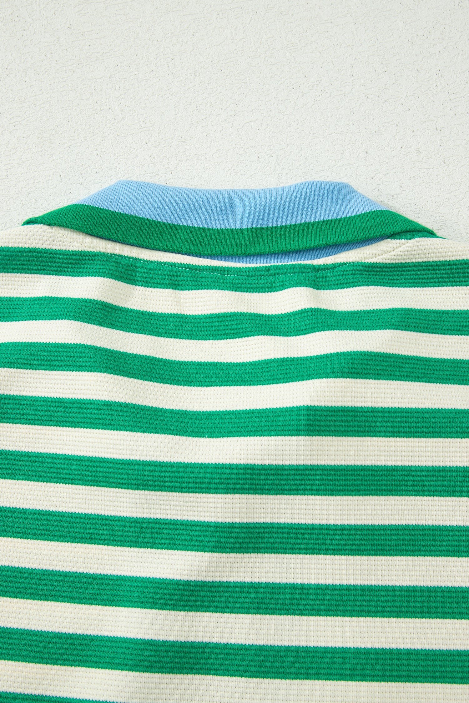 Bright Green Textured Stripe Print Contrast Trim Zip Collar Sleeveless 2pcs Skort Set-Two Piece Sets/Two Piece Dresses-[Adult]-[Female]-2022 Online Blue Zone Planet