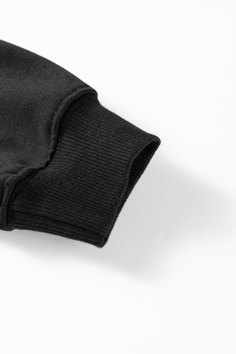 Black Striped Drop Shoulder Round Neck Pullover and Jogger Pants Active Outfit-Two Piece Sets/Pant Sets-[Adult]-[Female]-2022 Online Blue Zone Planet