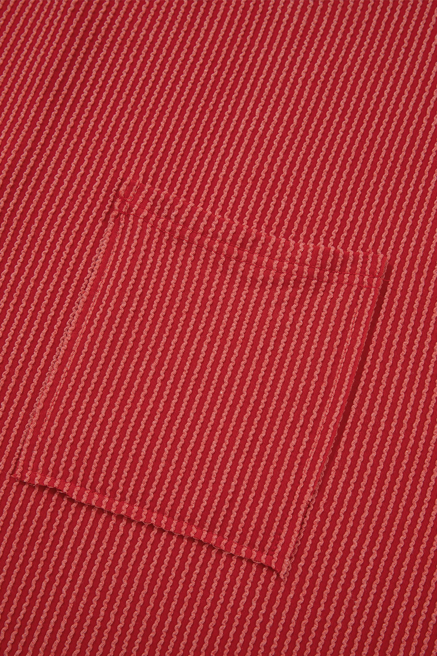 Fiery Red Twist Ribbed Tunic Round Neck Bracelet Sleeve Plus Size Blouse-Bracelet-[Adult]-[Female]-2022 Online Blue Zone Planet