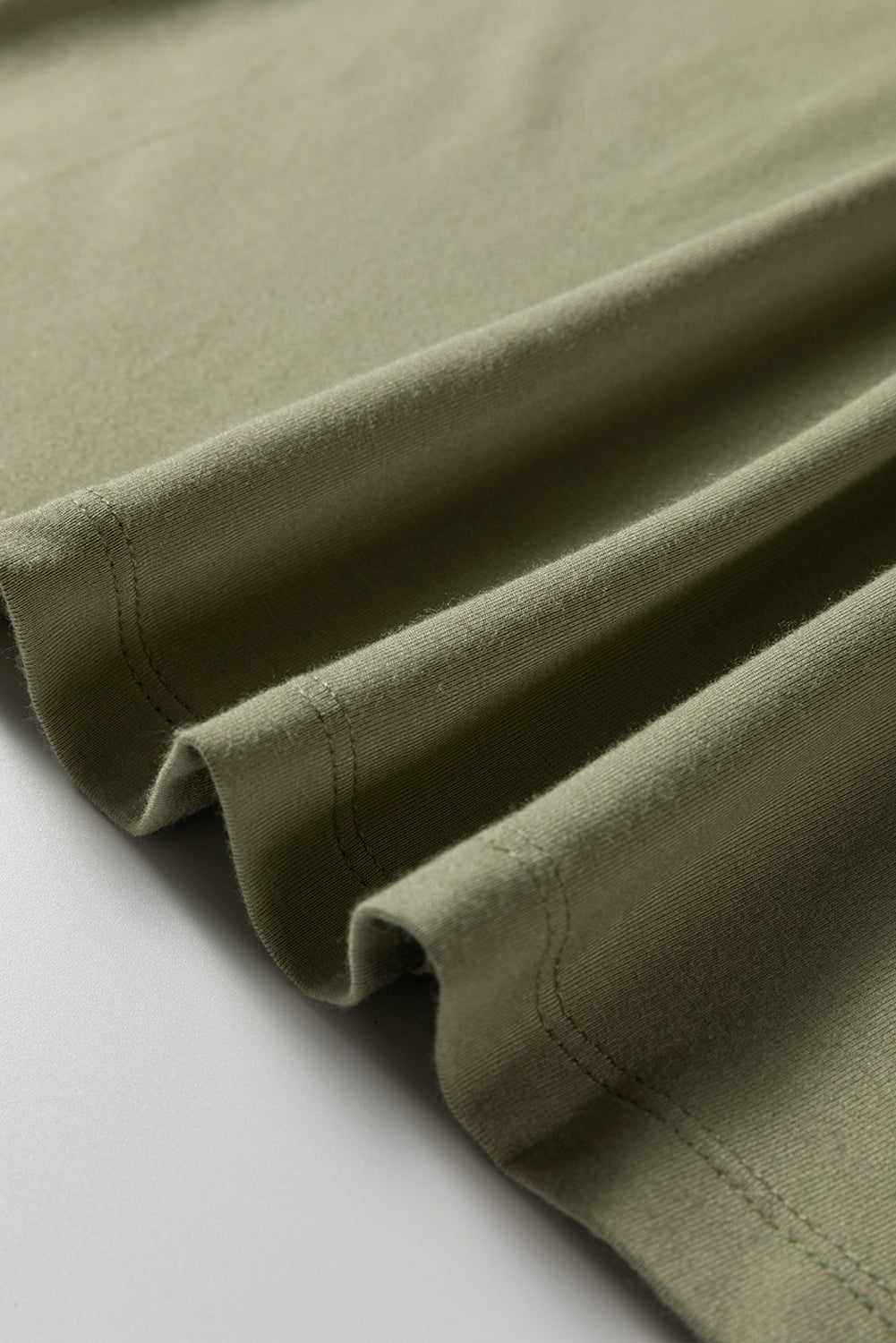 Laurel Green Solid Color Long Sleeve Fitted Top-Tops/Long Sleeve Tops-[Adult]-[Female]-2022 Online Blue Zone Planet