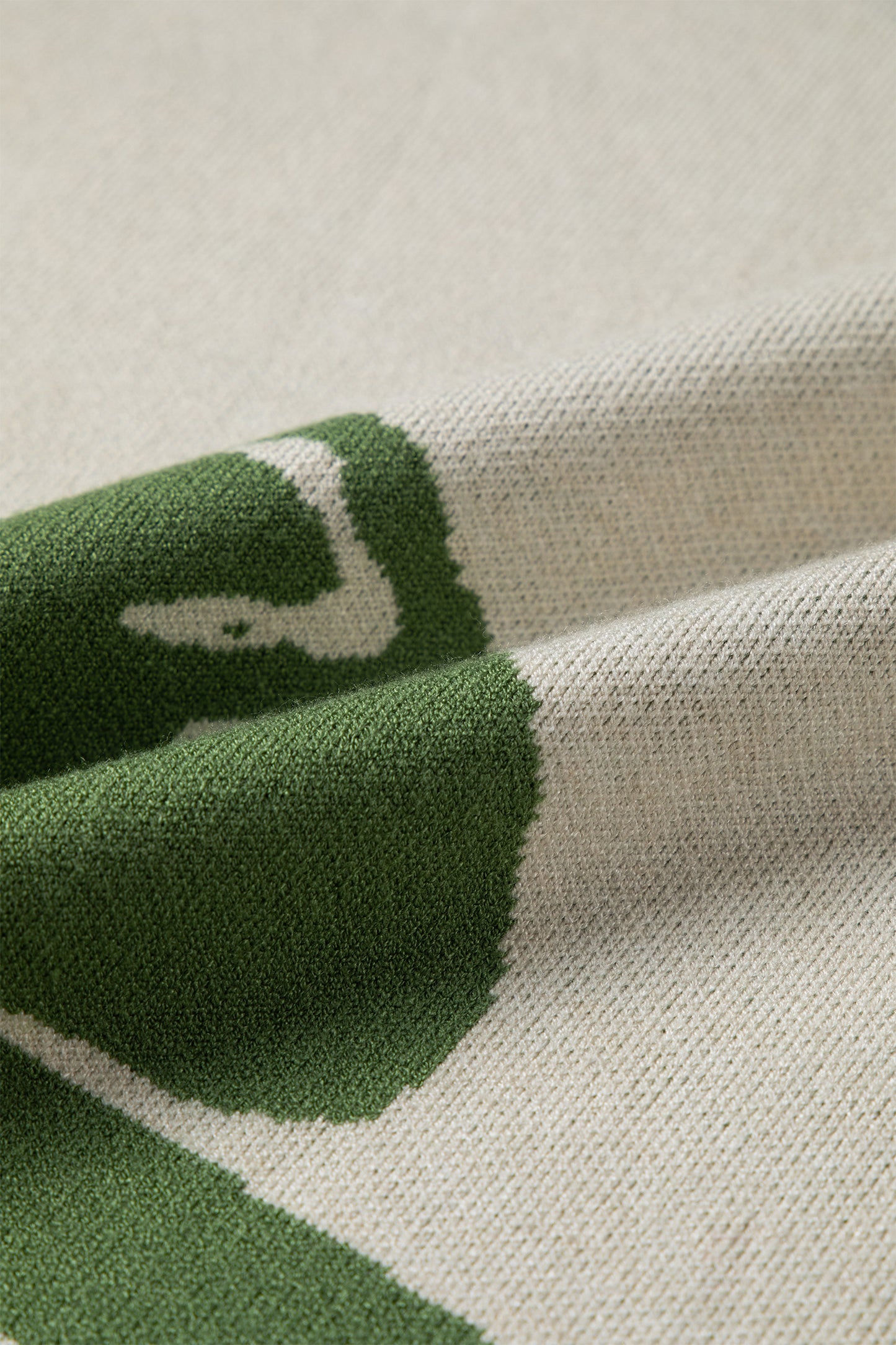 Green Bold Flower Pattern Wide Sleeve Baggy Sweater-TOPS / DRESSES-[Adult]-[Female]-2022 Online Blue Zone Planet